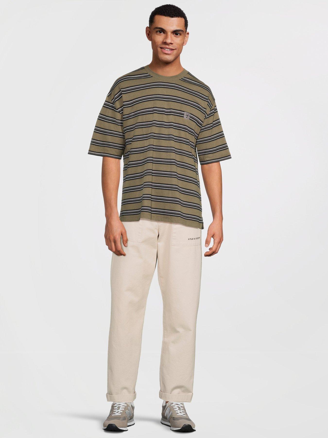  image of lyle-scott-striped-3-pack-relaxed-t-shirt--multi