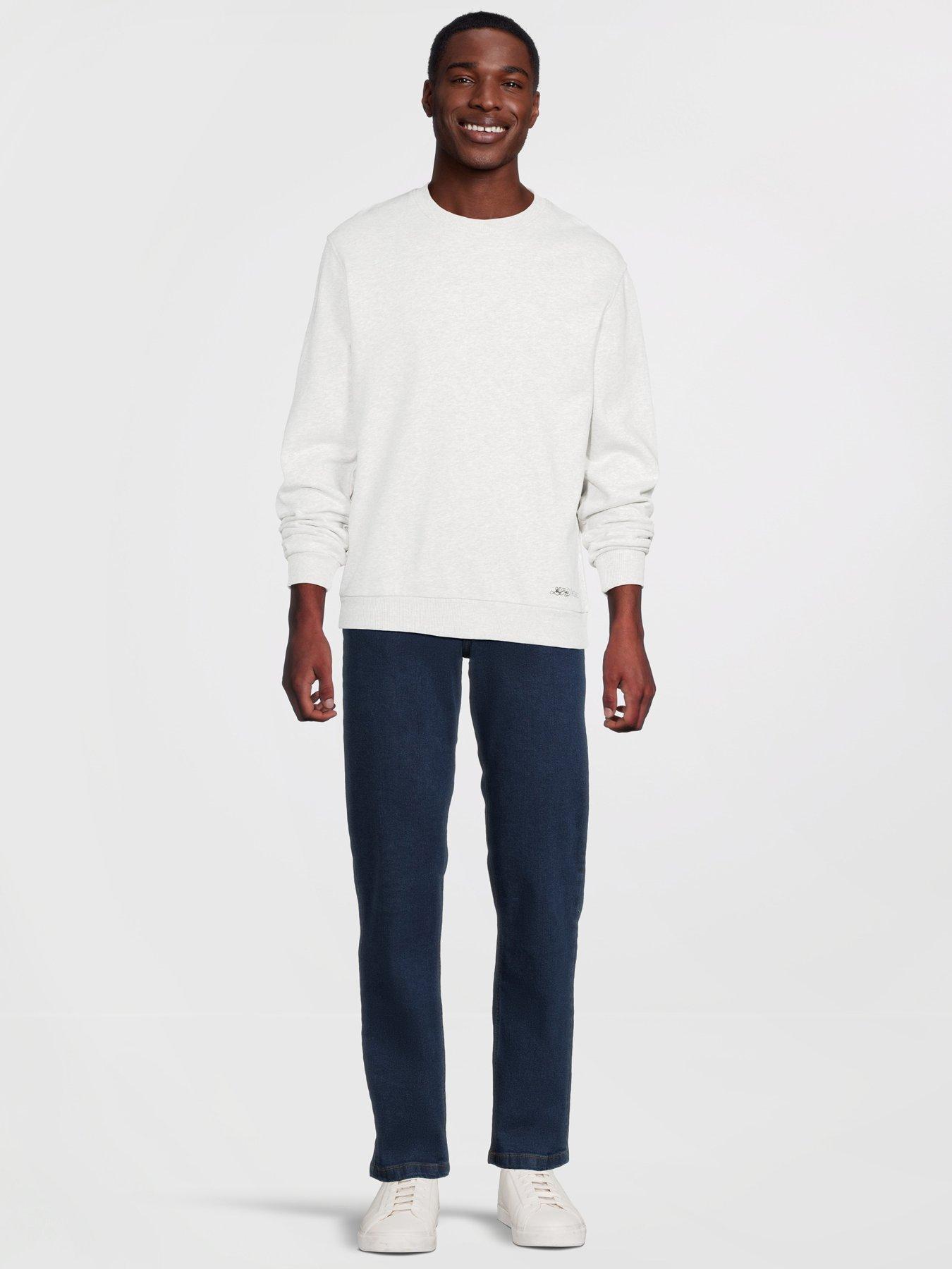 Image 3 of 5 of Les Deux Brandon Thief Back Graphic Crew Sweat - Light Grey