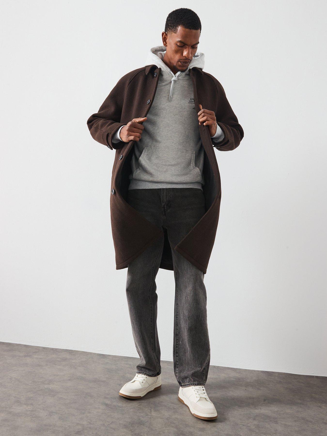 Image 3 of 6 of Les Deux West Side Back Graphic Overhead Hoodie - Light Grey