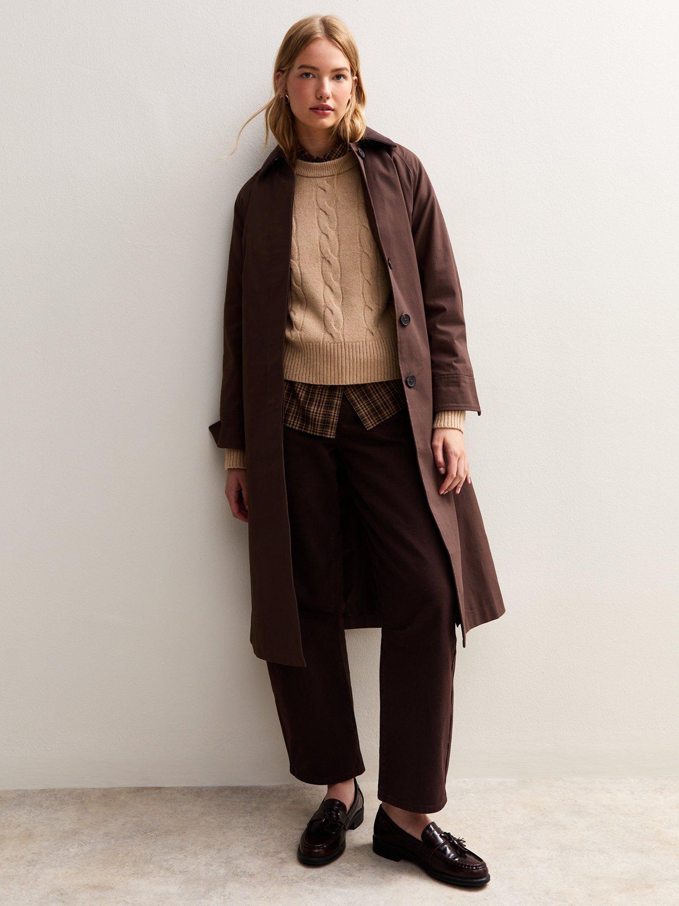 Image 5 of 5 of New Look Cable Knit Crew Neck Jumper - Camel