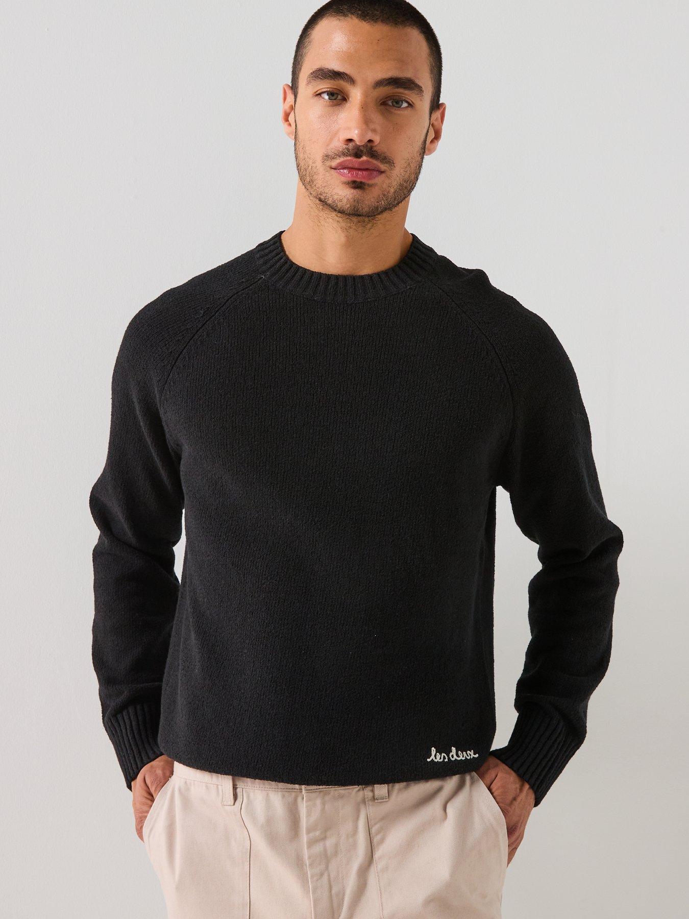 Image 5 of 5 of Les Deux Brad Crew Neck Knitted Jumper - Black