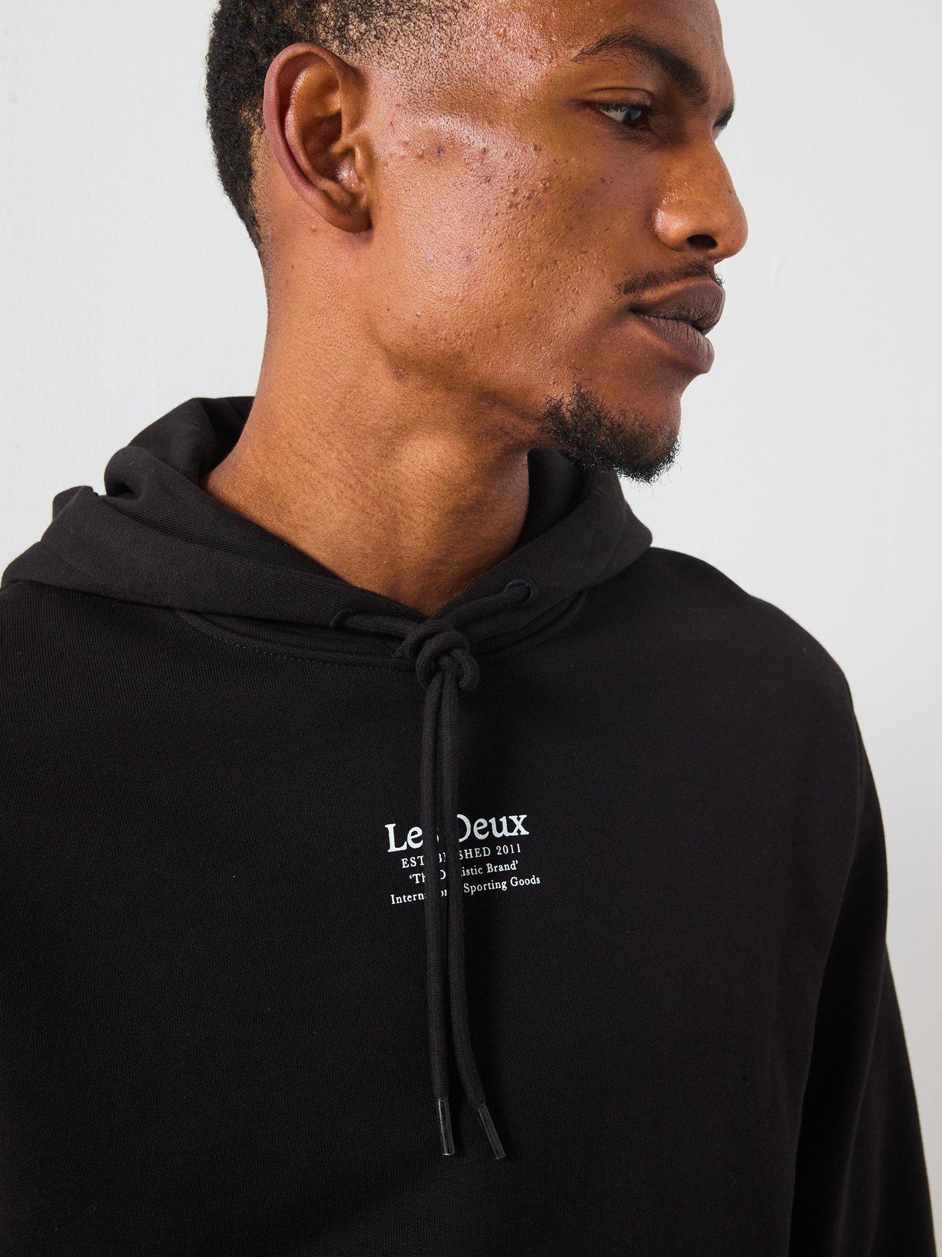 Image 4 of 6 of Les Deux Established Central Logo Overhead Hoodie - Black
