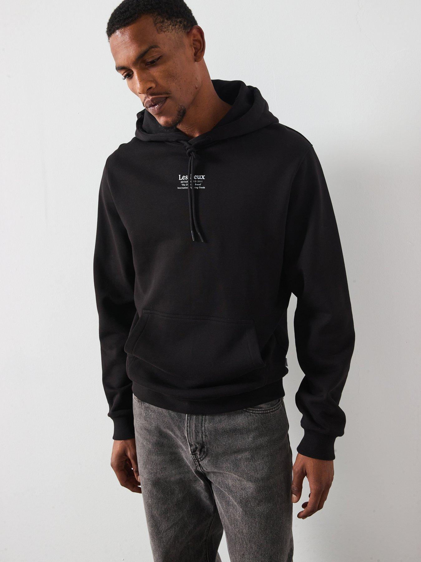 Image 6 of 6 of Les Deux Established Central Logo Overhead Hoodie - Black