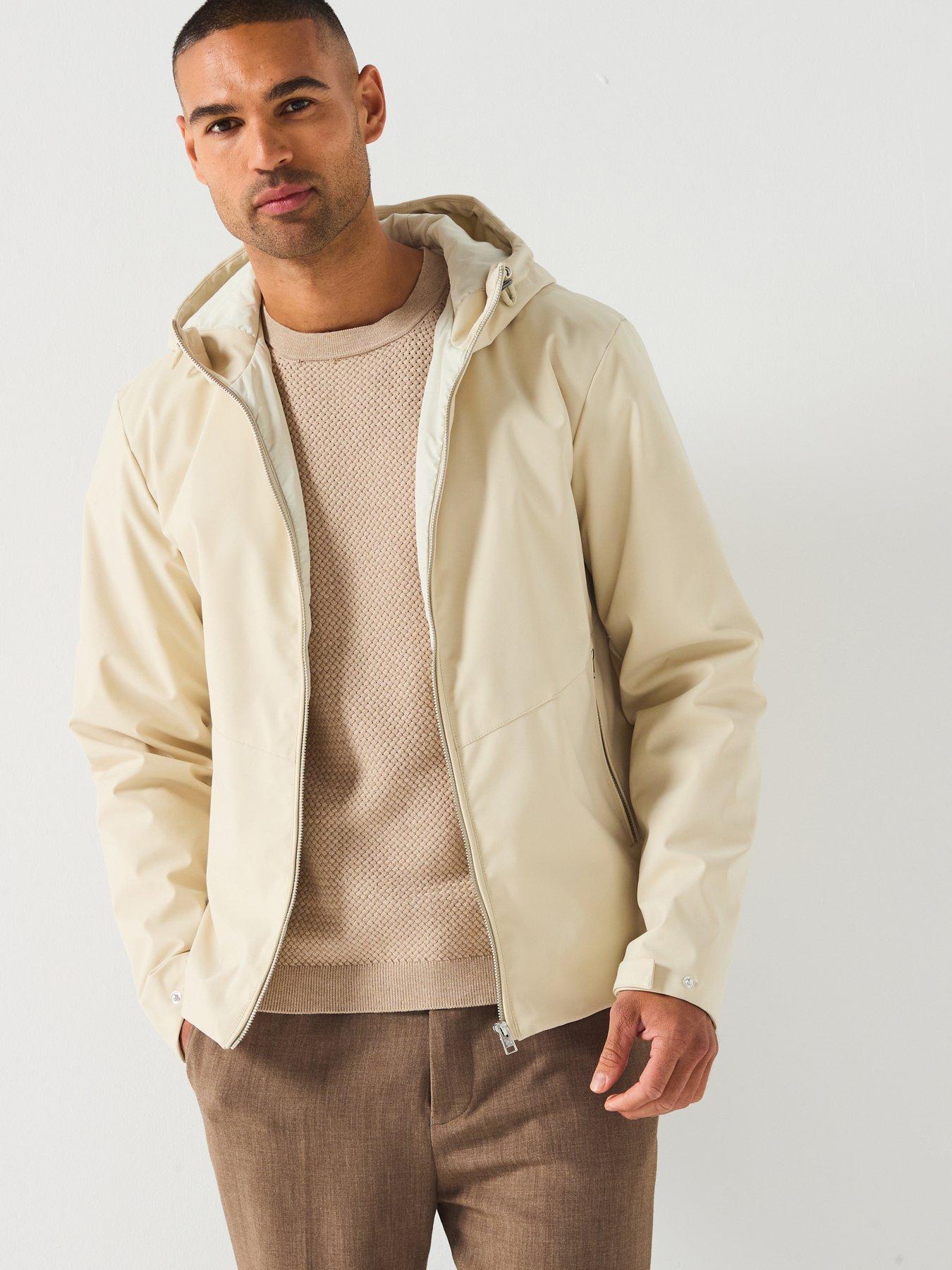 front image of lyle-scott-shell-jacket--cream
