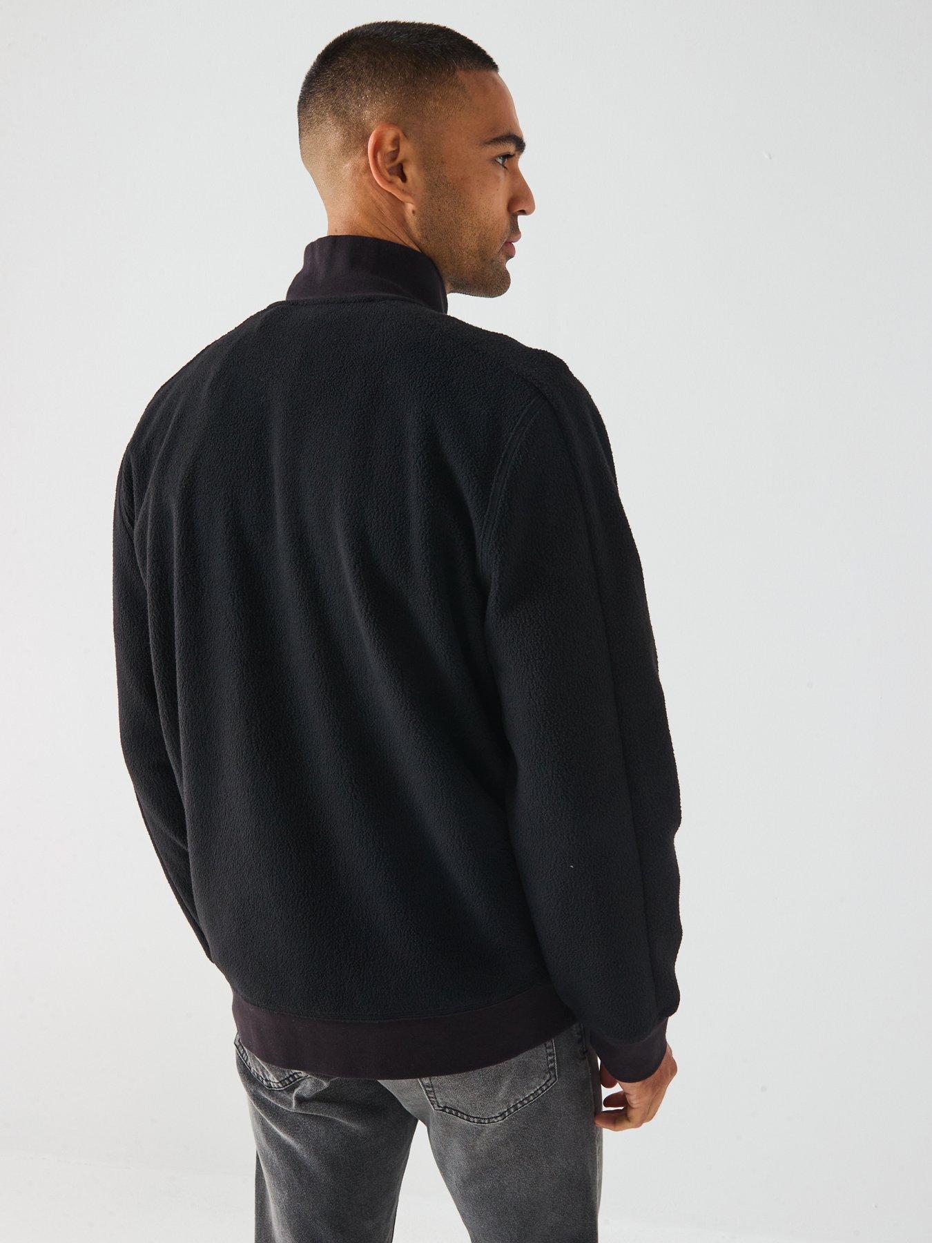 stillFront image of lyle-scott-polar-fleece-track-jacket--black