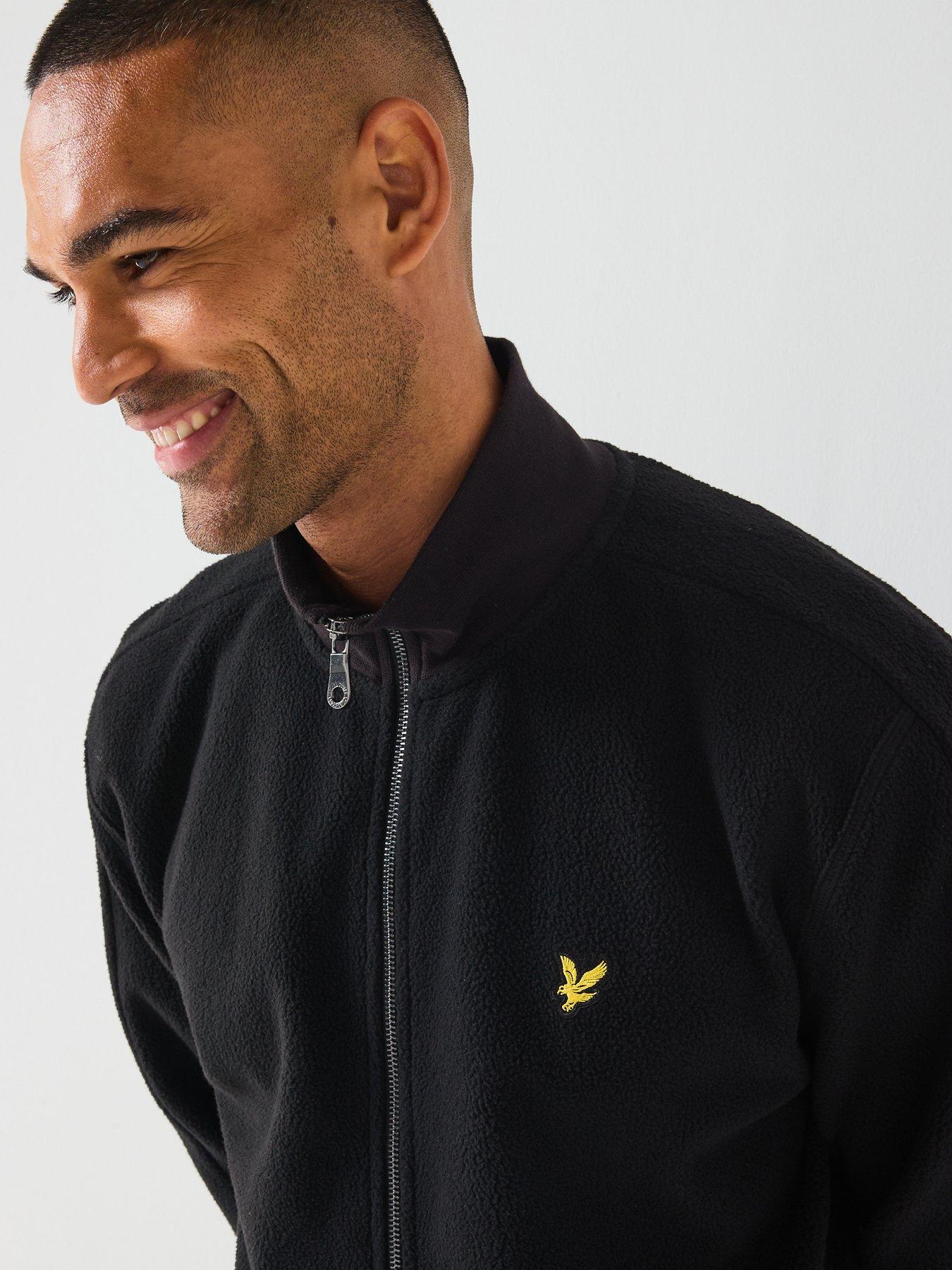  image of lyle-scott-polar-fleece-track-jacket--black