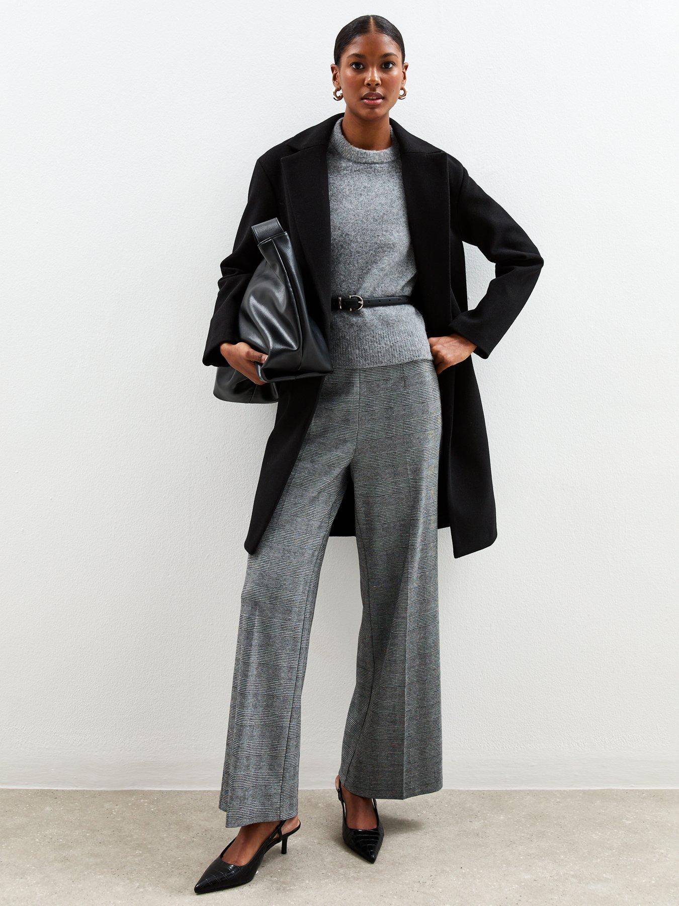 Image 2 of 4 of New Look Unlined Tailored Coat - Black