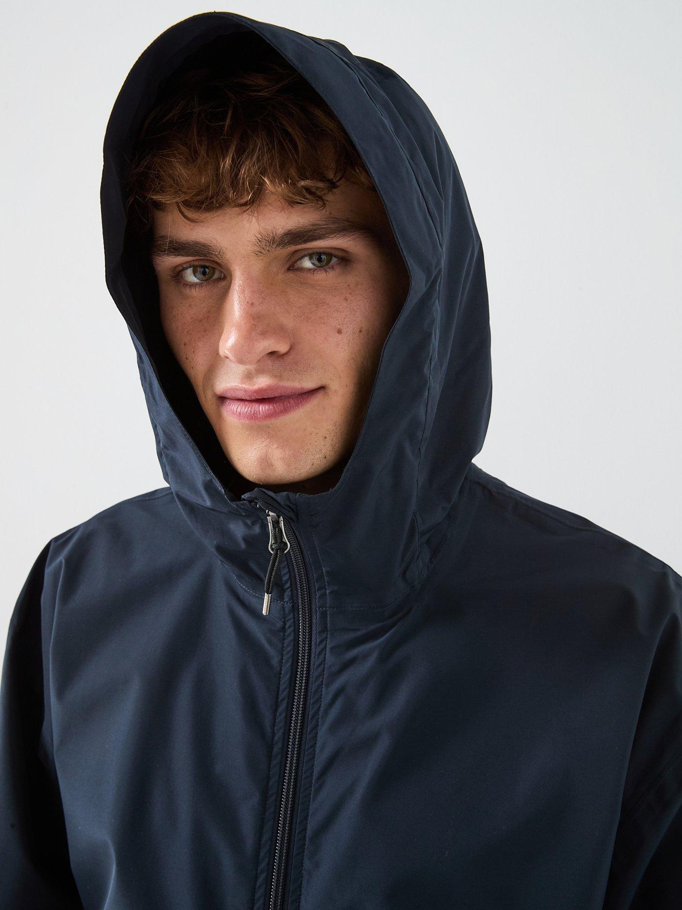  image of pyrenex-ensure-water-resistant-hooded-jacket-navy