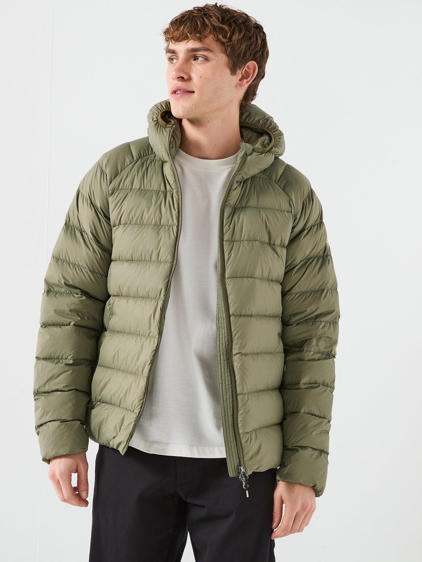front image of pyrenex-arial-hooded-lightweight-packable-padded-jacket-green