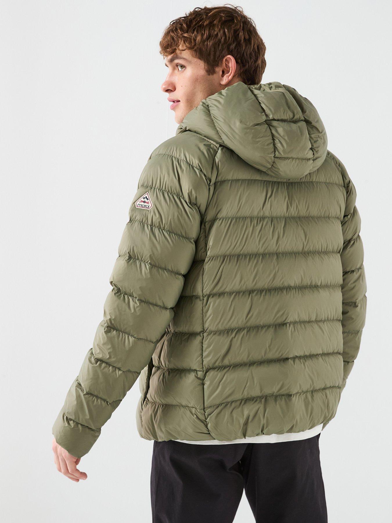 stillFront image of pyrenex-arial-hooded-lightweight-packable-padded-jacket-green