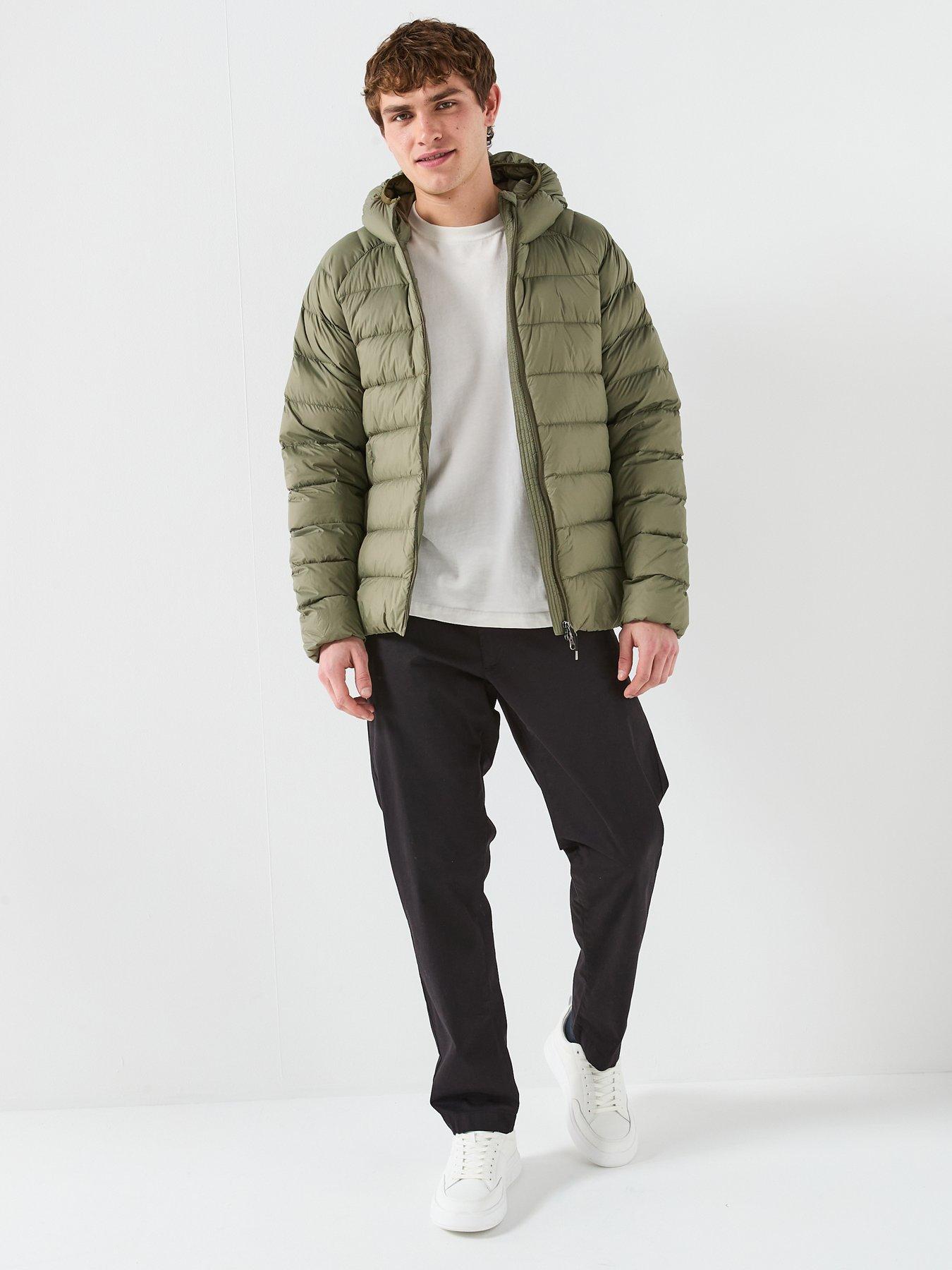  image of pyrenex-arial-hooded-lightweight-packable-padded-jacket-green