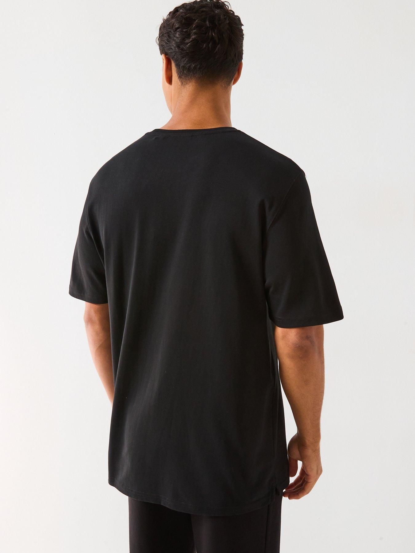 Image 2 of 5 of Lyle & Scott Script Relaxed Fit T-Shirt- Black