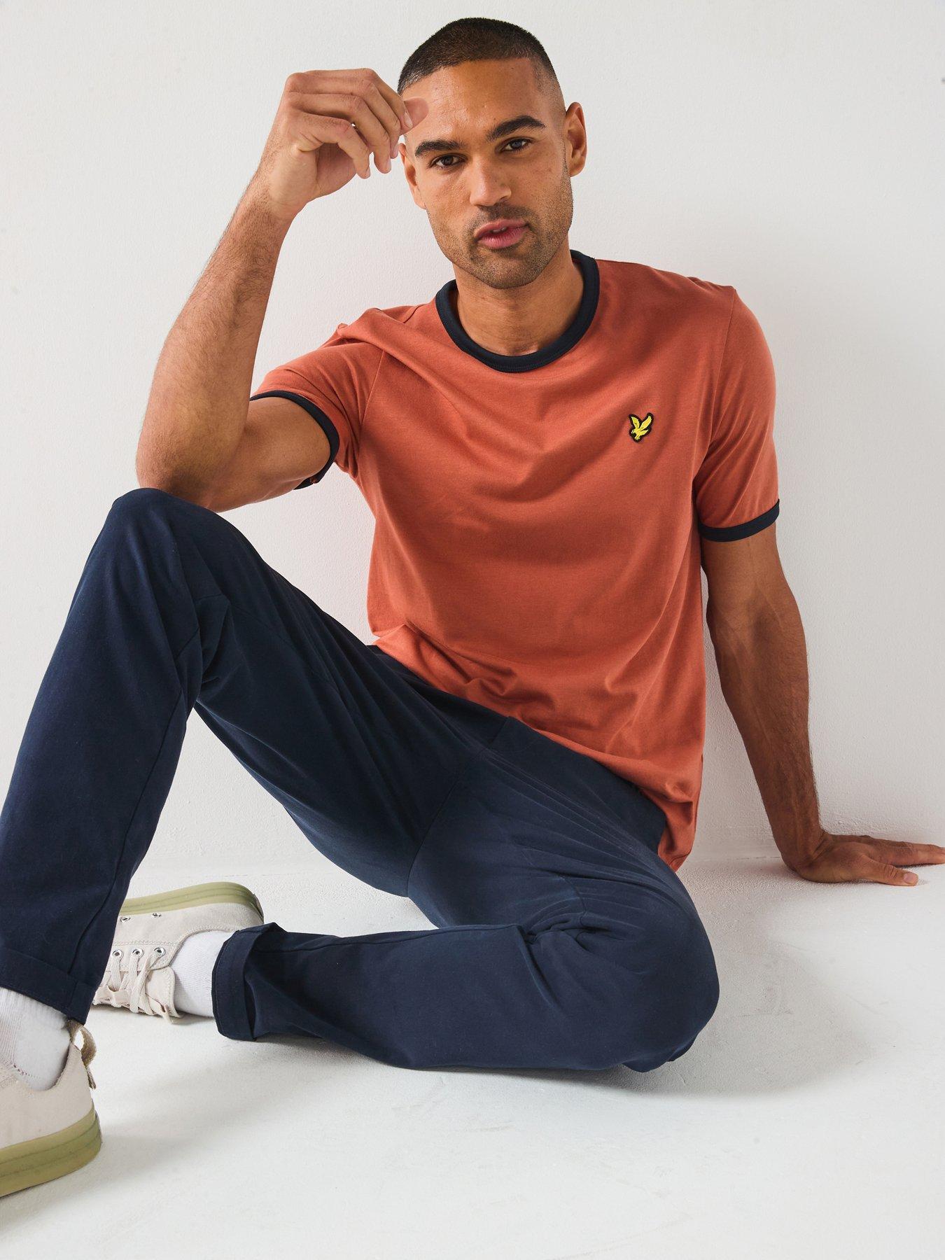 lyle-scott-ringer-t-shirt--orange