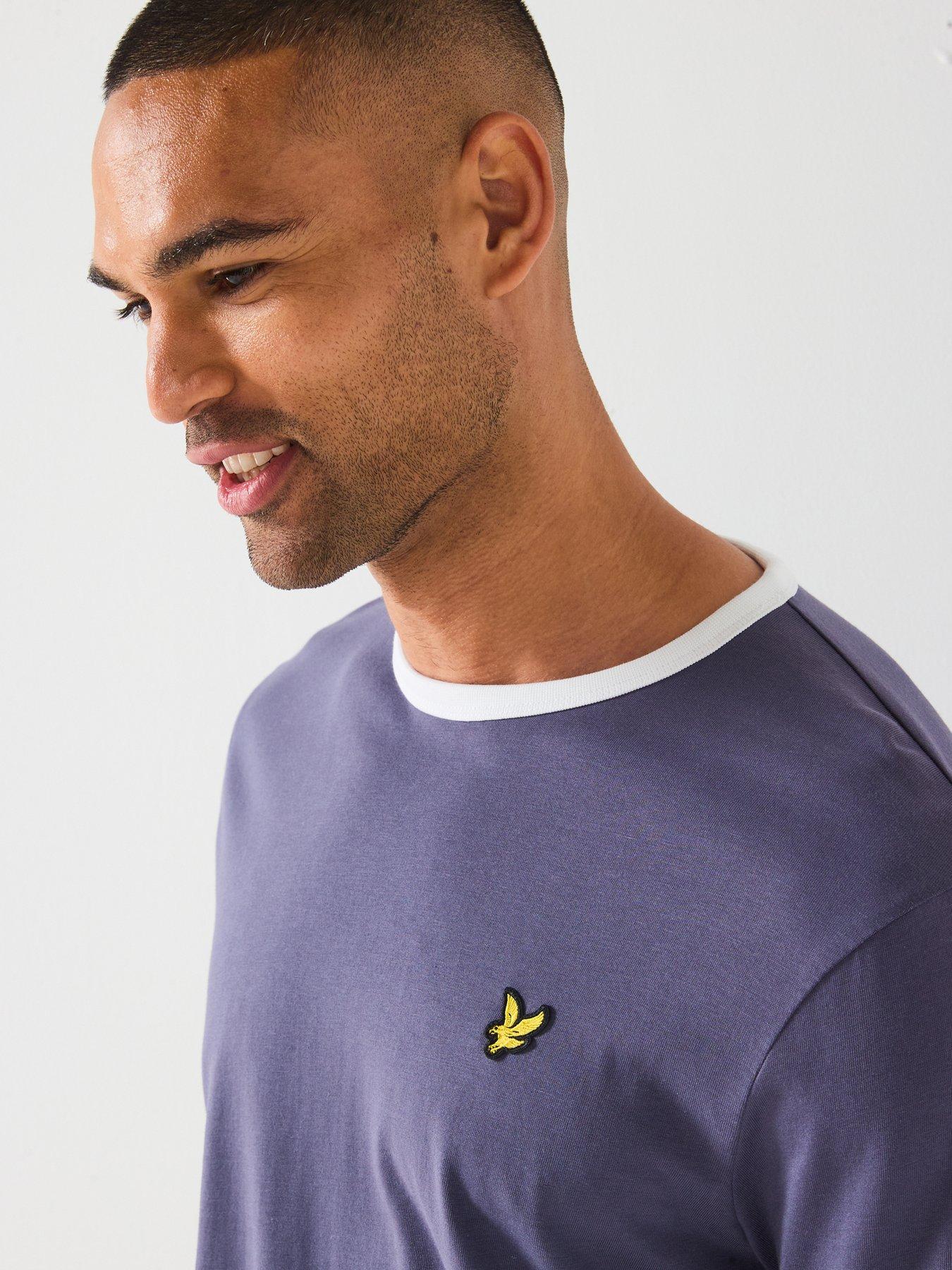  image of lyle-scott-ringer-t-shirt--grey