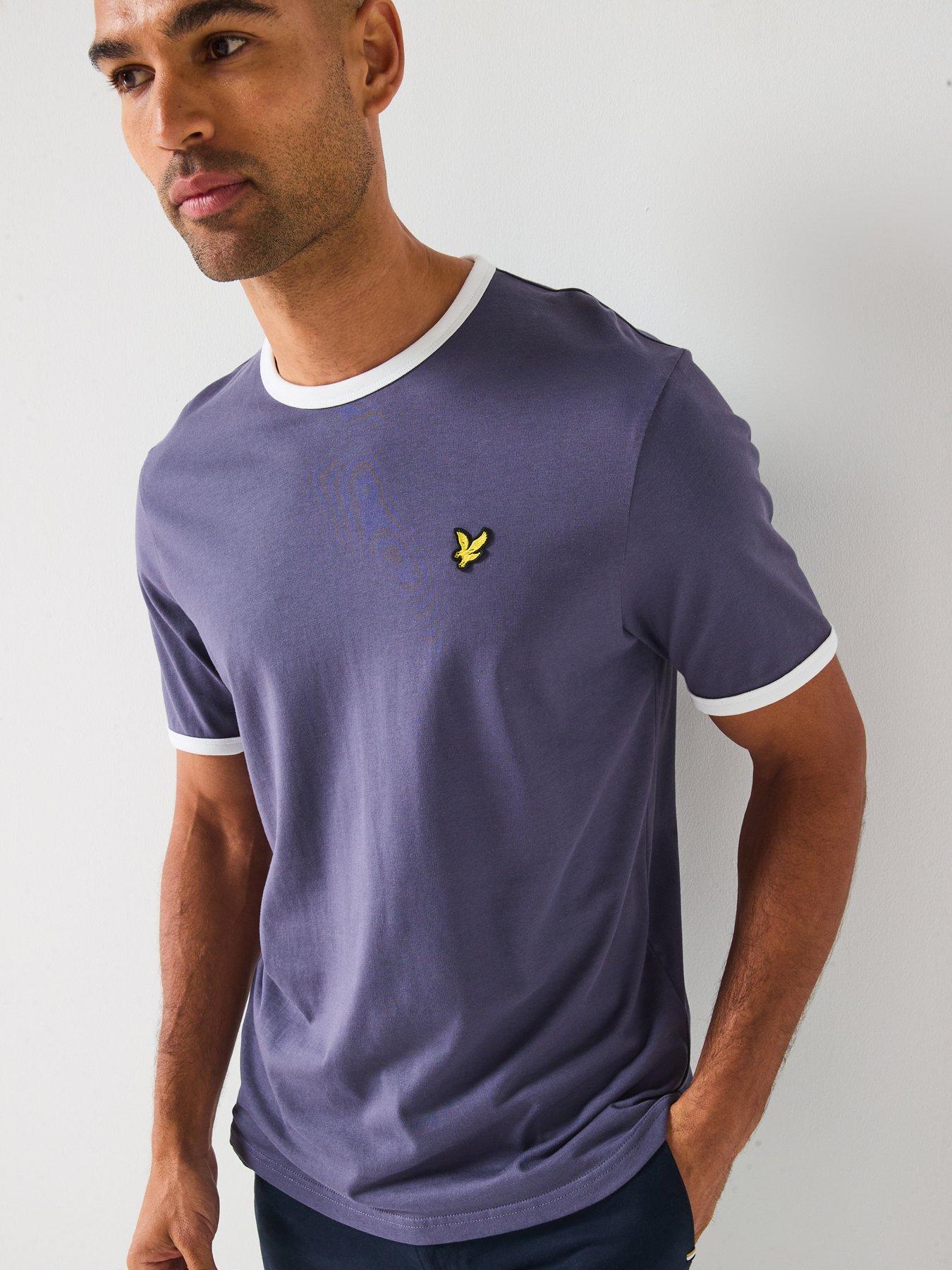  image of lyle-scott-ringer-t-shirt--grey