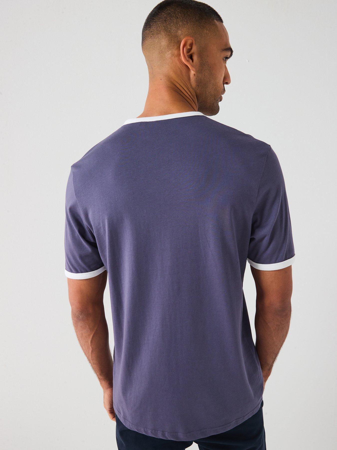  image of lyle-scott-ringer-t-shirt--grey