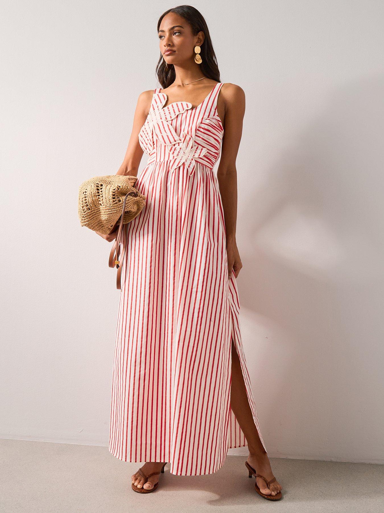 The Very Collection Floral Stripe Maxi Dress