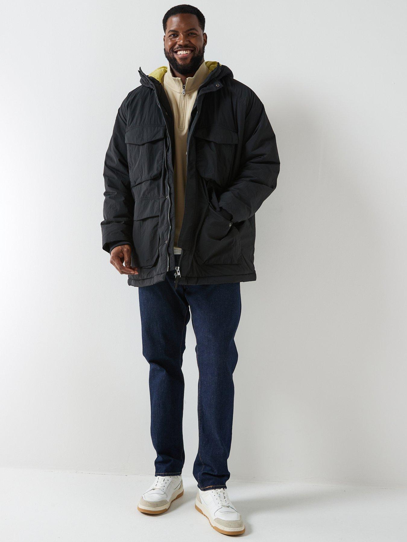  image of lyle-scott-lyle-amp-scott-big-and-tall-tactical-wadded-parka-black