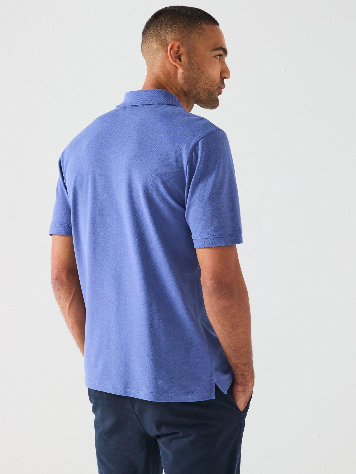 Image 2 of 6 of Lyle & Scott Plain Polo Shirt - Dark Blue