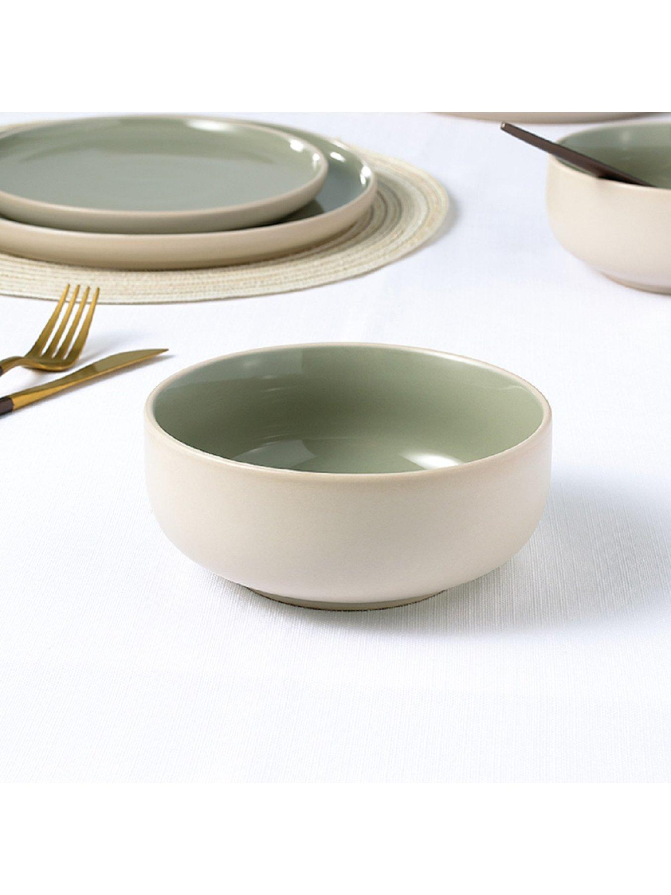 Image 3 of 7 of WATERSIDE 12pc 2tone Matt &amp; Shiny Green