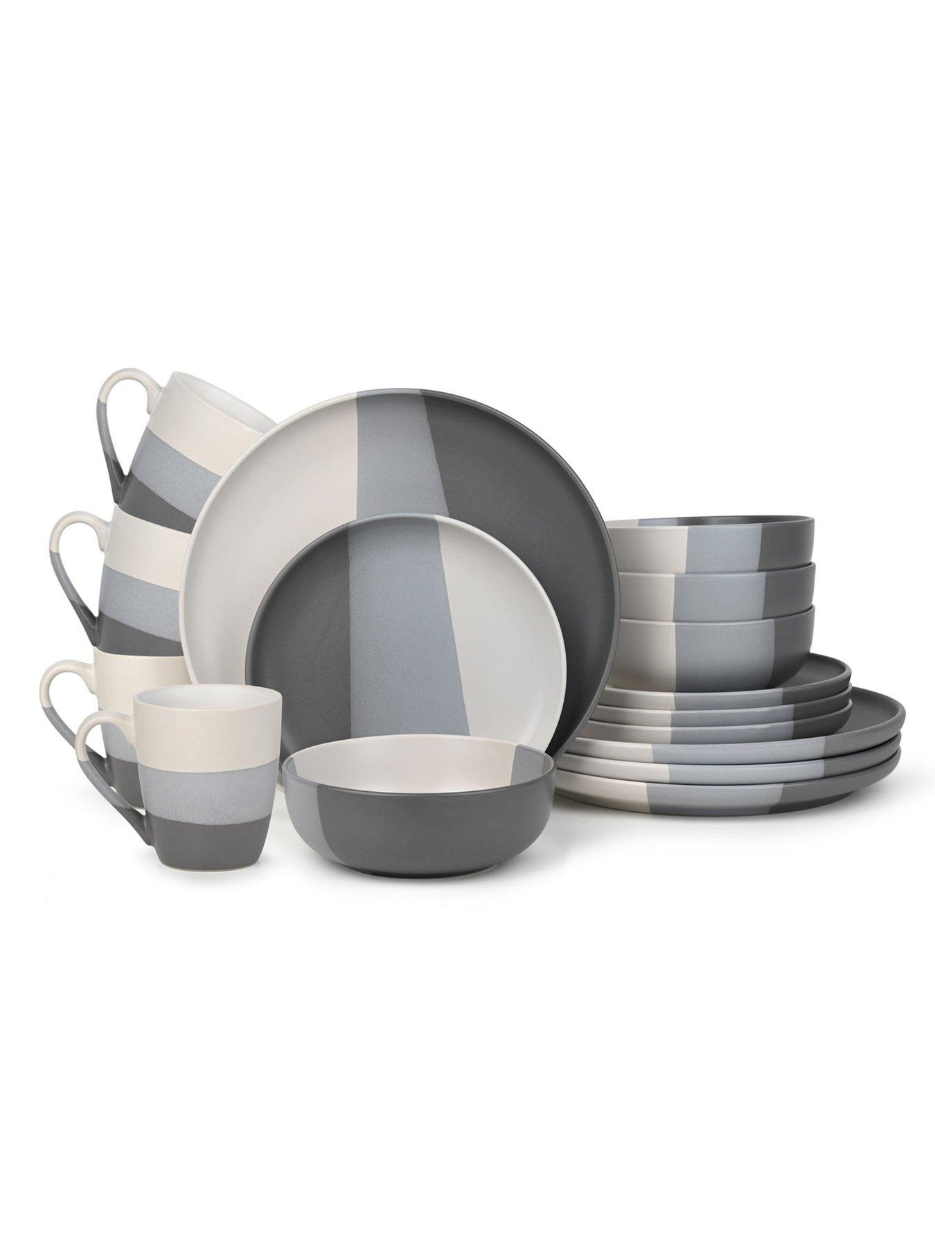 undefined 16pc 3tone Dipped Grey