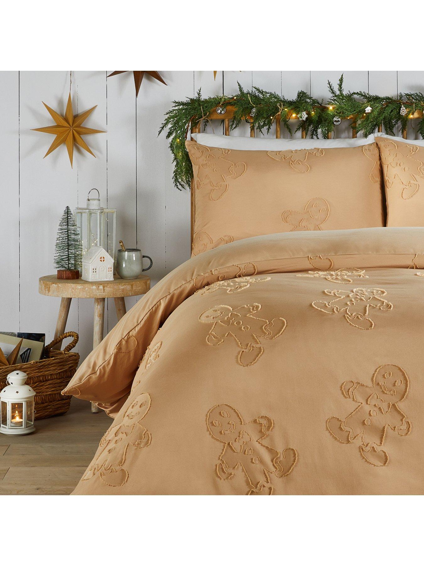 Image 3 of 3 of Duvet Day Gingerbread Tufted Christmas Duvet Set Ginger