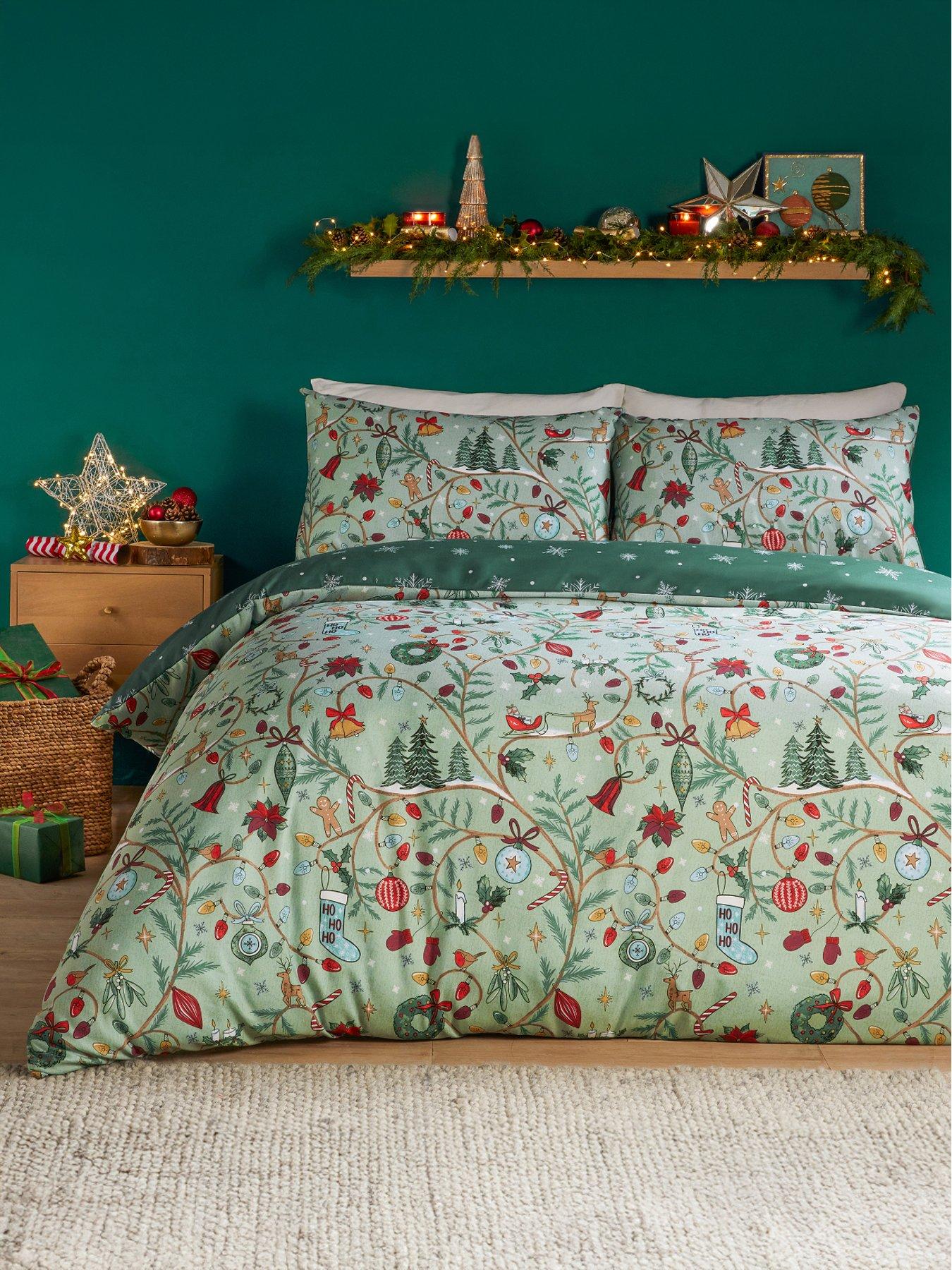 undefined Noelle Single Duvet Sets Green