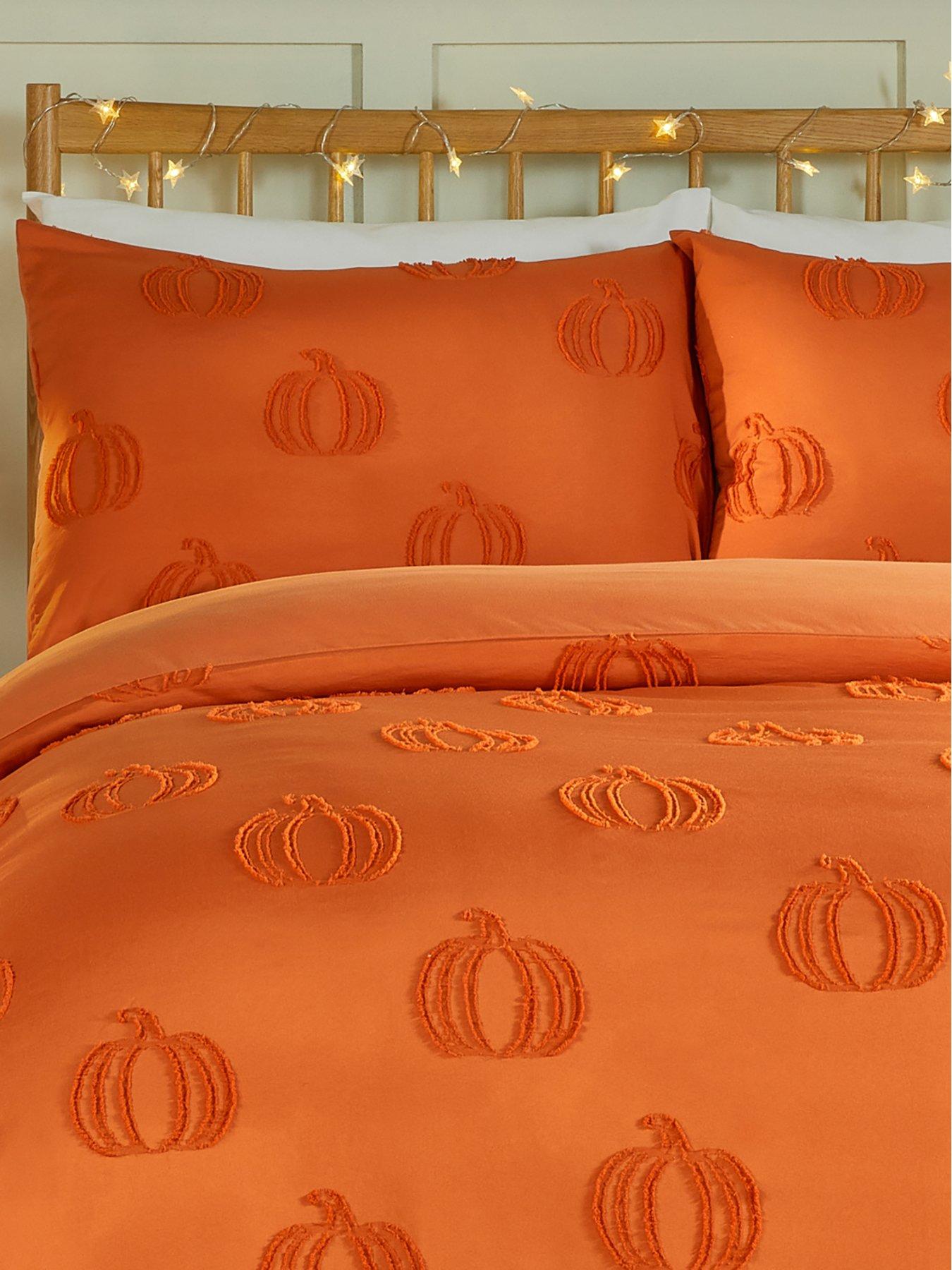 Image 3 of 3 of Duvet Day Pumpkin Fields Duvet Set Orange