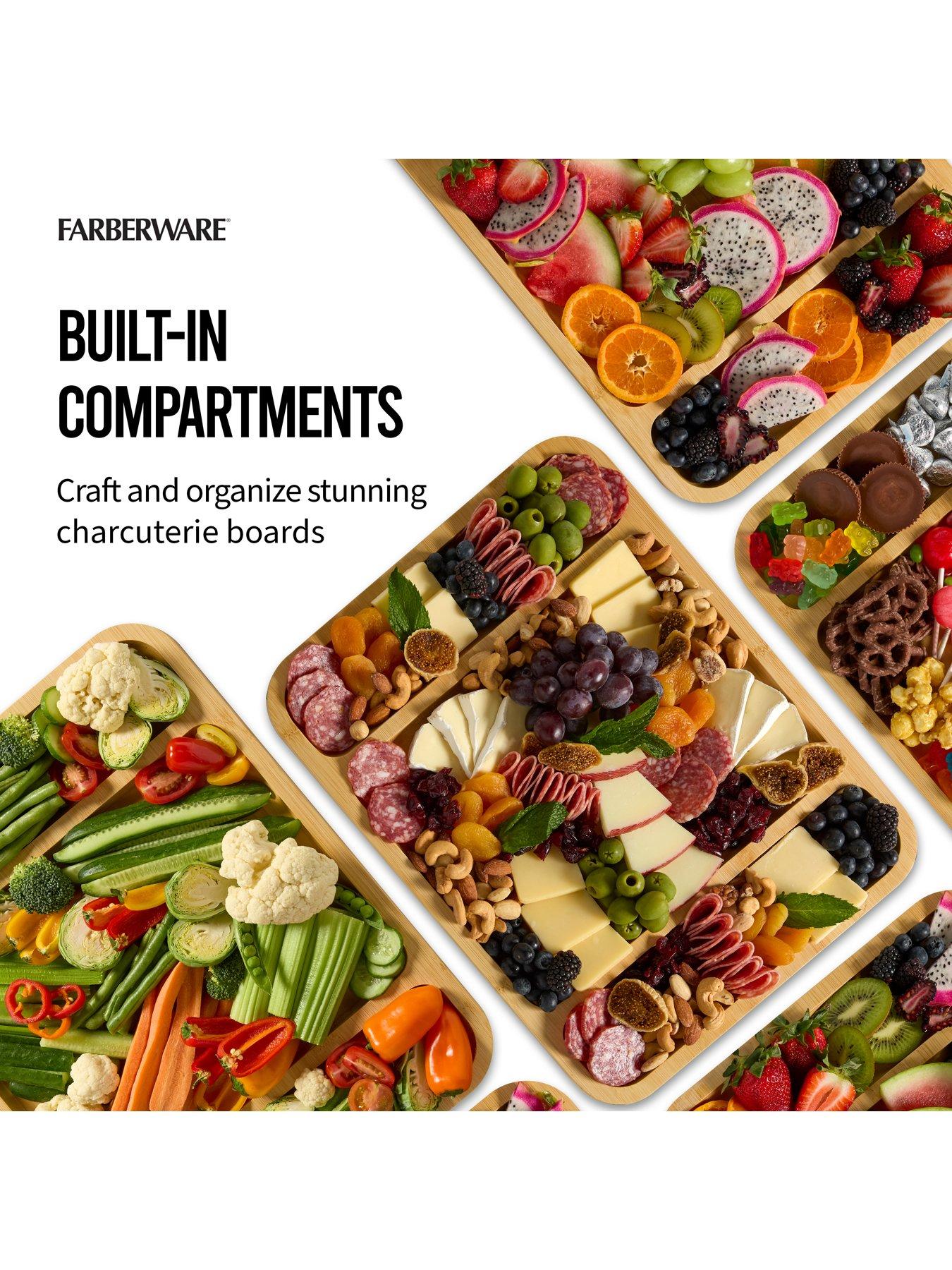Image 5 of 7 of Faberware Large Build-a-Board Bamboo Serving Board with Locking Lid, 30.5 x 40.5cm