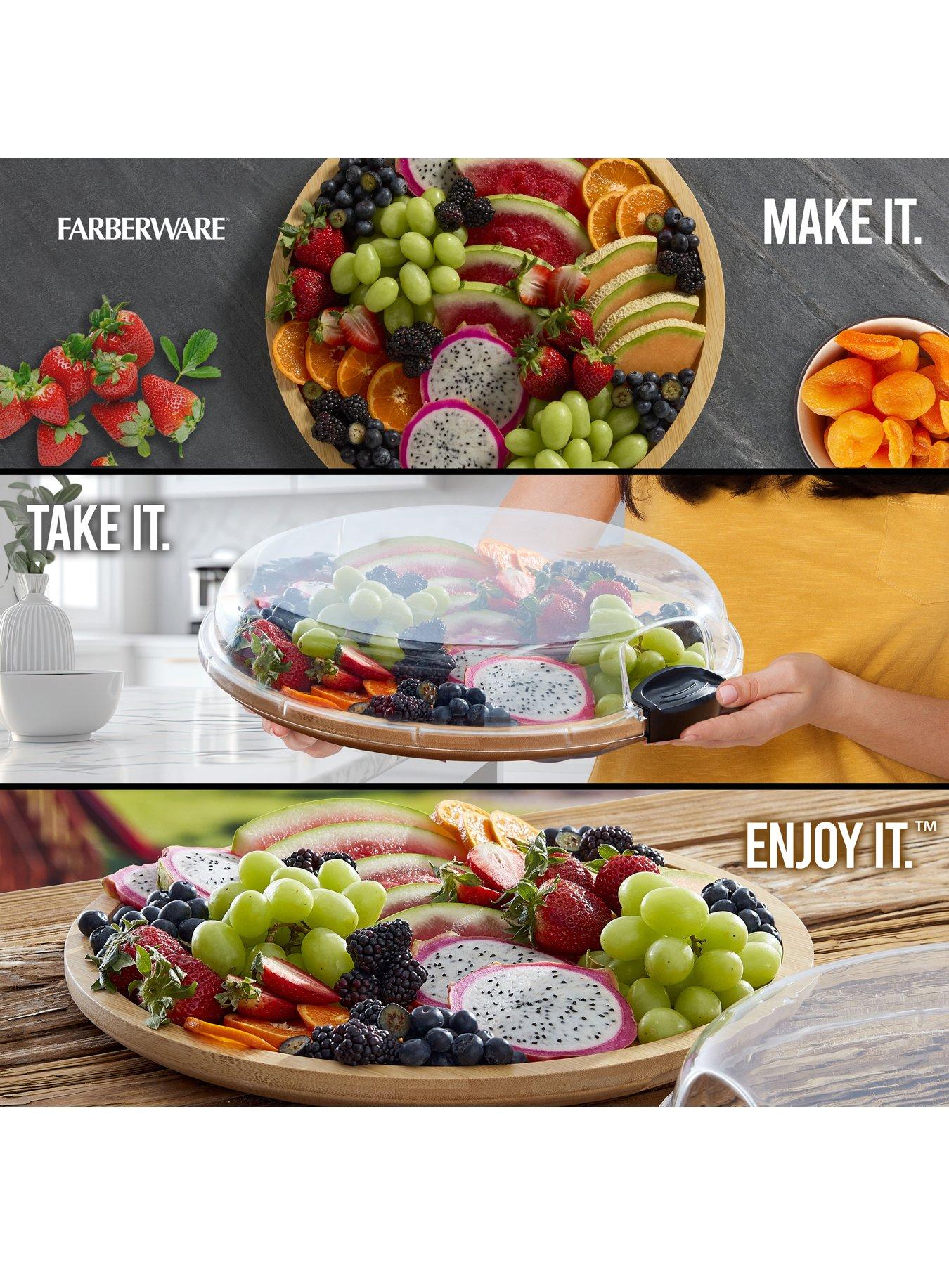  image of faberware-round-build-a-board-bamboo-snack-serving-board-with-locking-lid-355cm