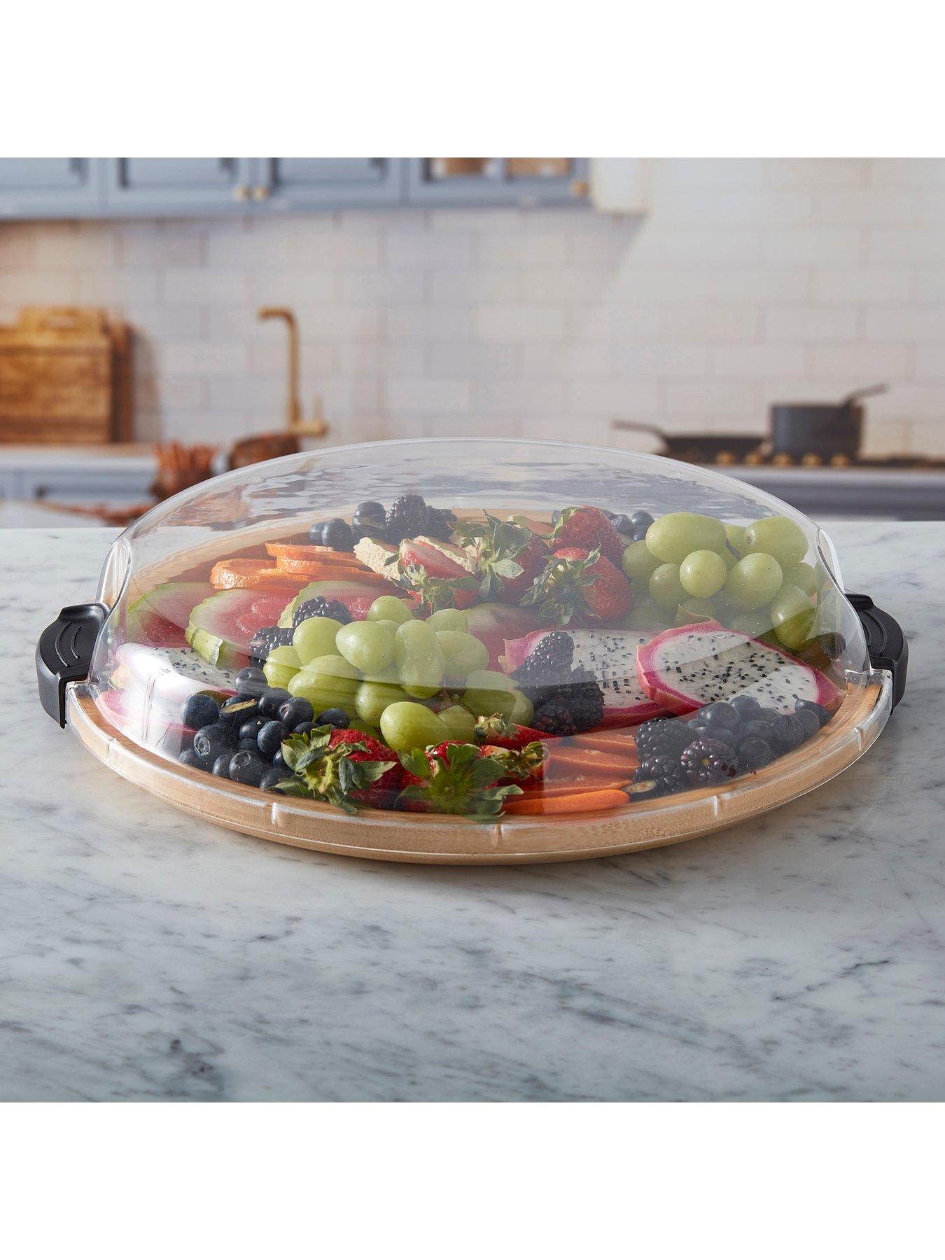  image of faberware-round-build-a-board-bamboo-snack-serving-board-with-locking-lid-355cm