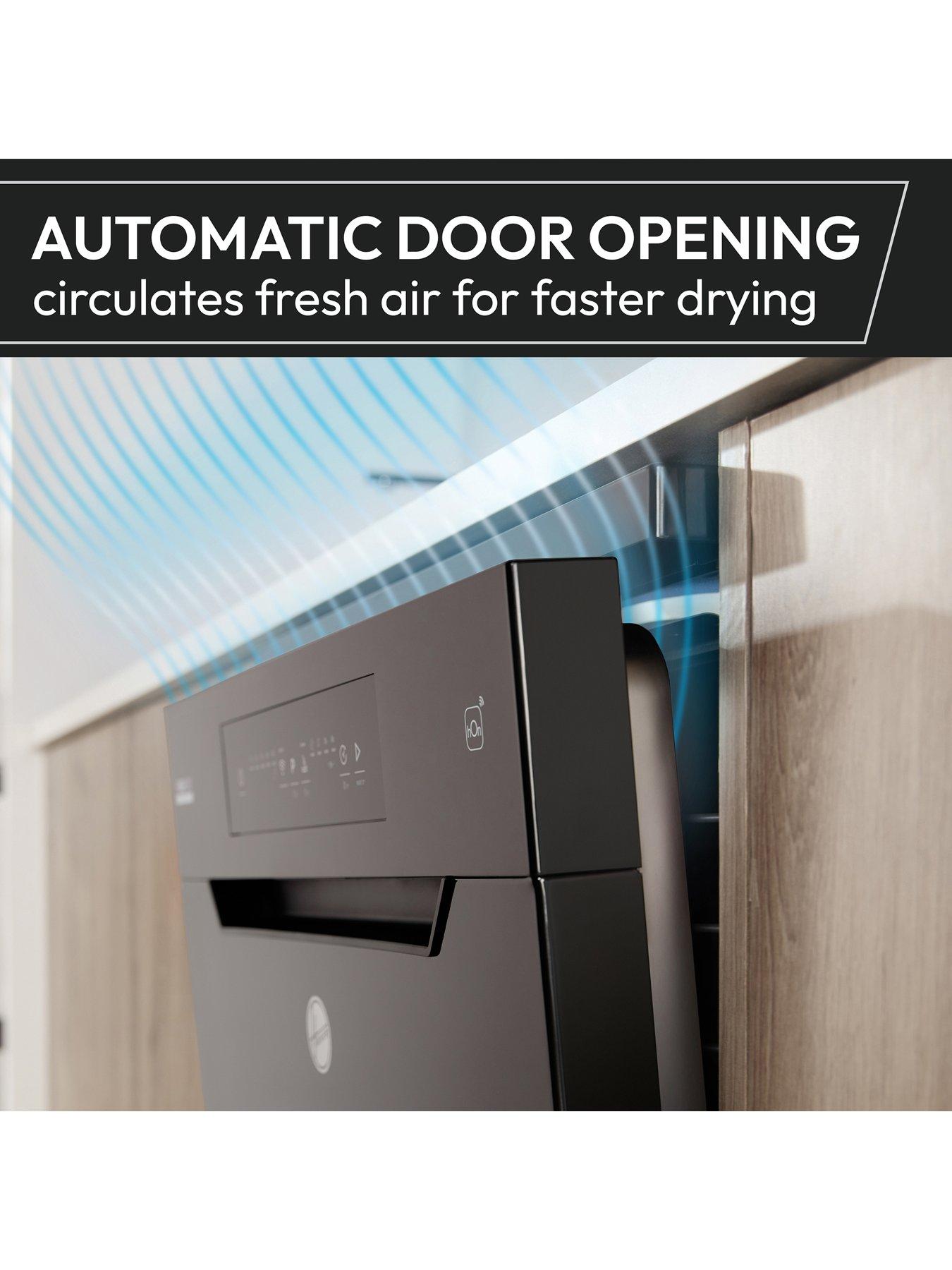  image of hoover-h-dish-500-hf-4b7f0w-80-full-size-dishwasher-16-place-settings-white-b-rated