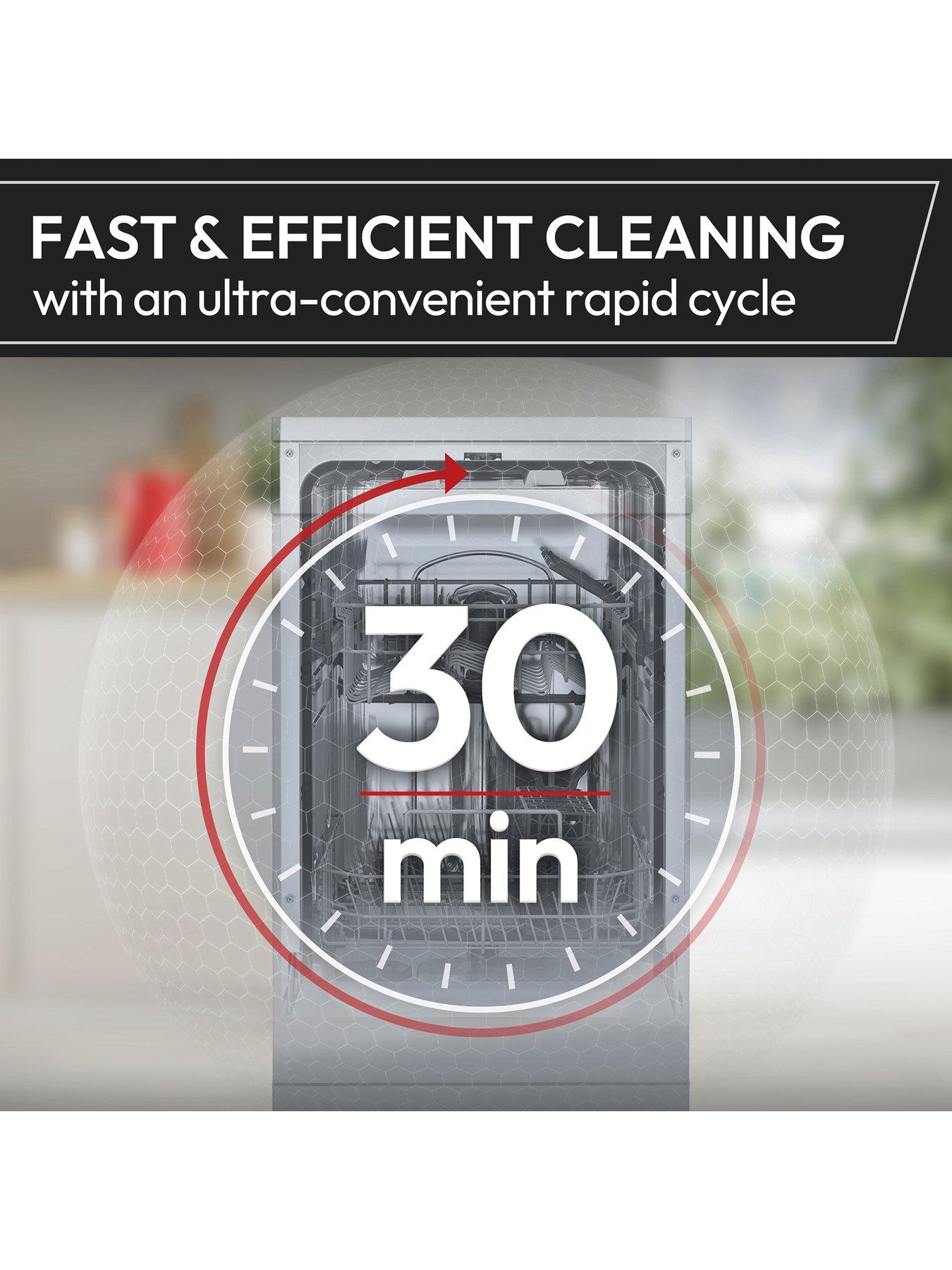  image of hoover-h-dish-500-hf-4b7f0w-80-full-size-dishwasher-16-place-settings-white-b-rated