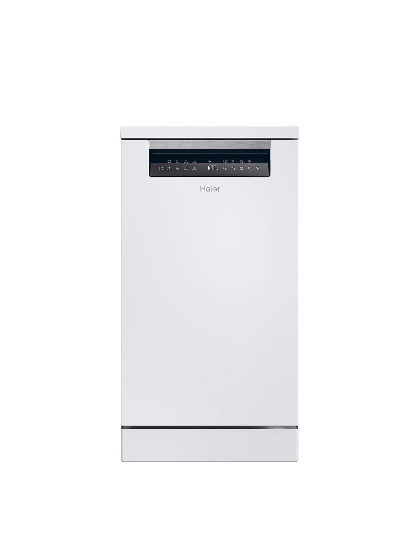 Haier I Pro Shine XF1C3TB1FW-80 Slimline Dishwasher, 11 Place Settings, White, C Rated