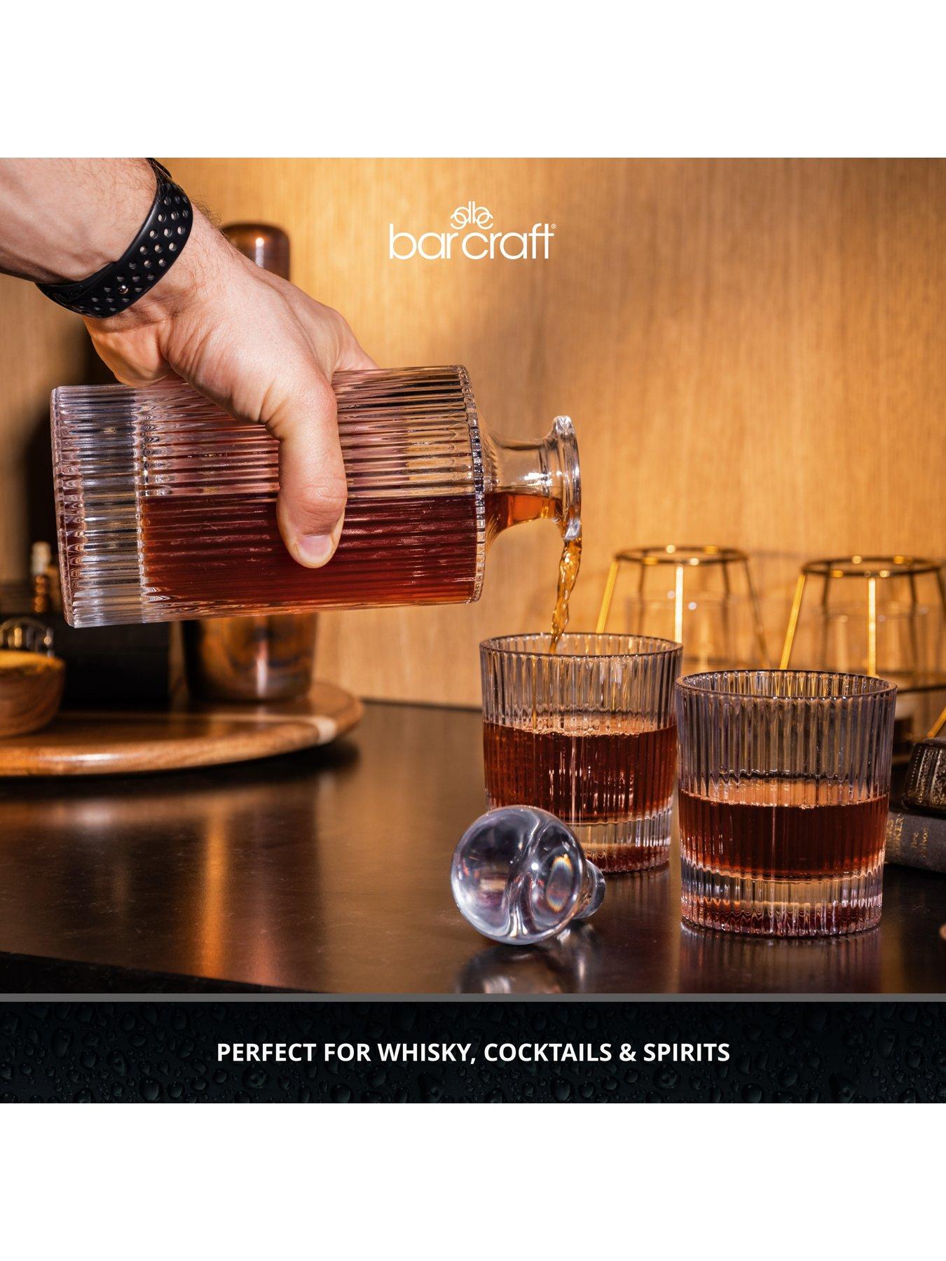 Image 5 of 7 of BarCraft Decanter Set 750ml Ribbed Glass