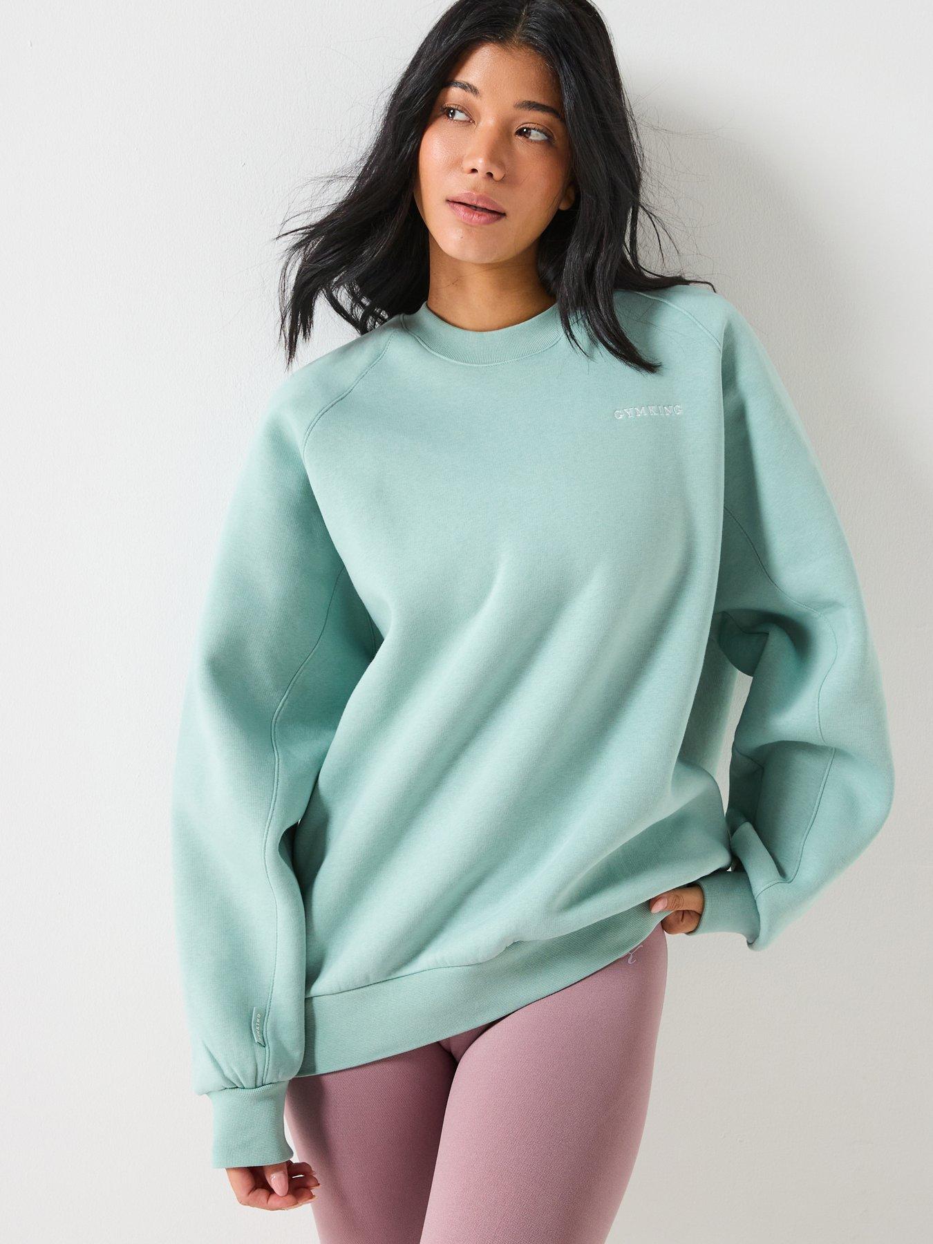 gym-king-womens-365-raglan-sleeve-crew-green