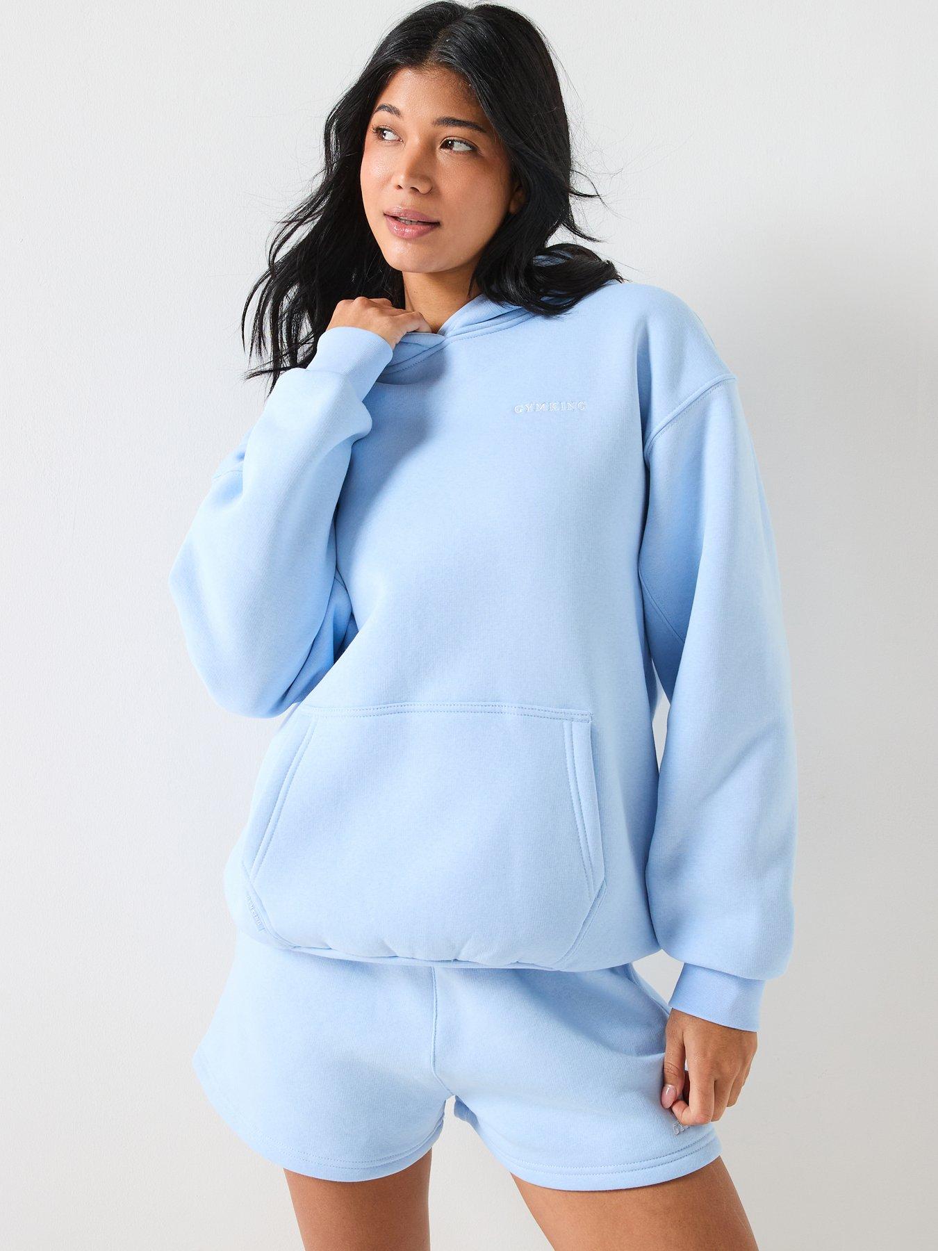  image of gym-king-womens-365-relaxed-fit-hoodie-blue
