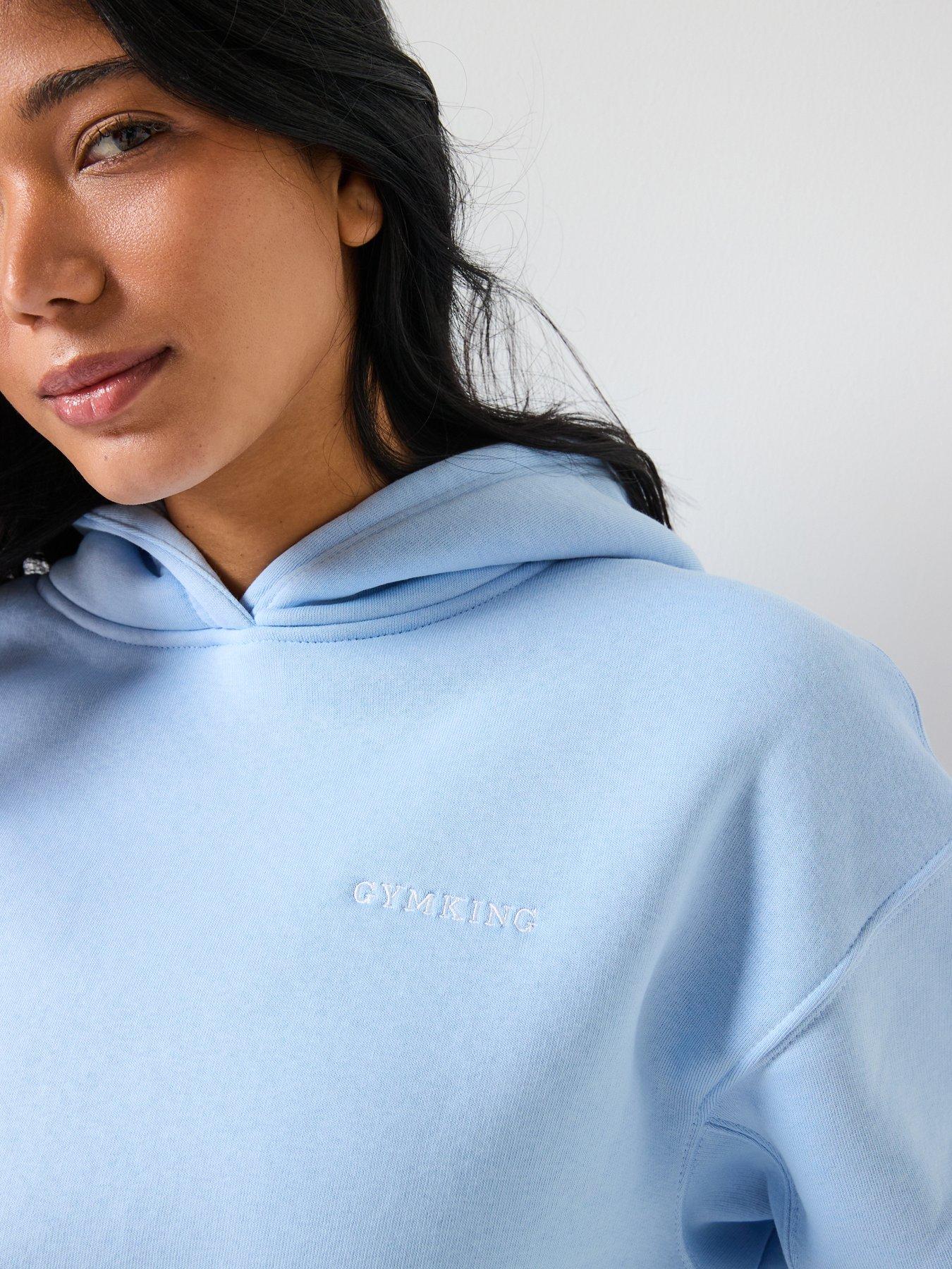  image of gym-king-womens-365-relaxed-fit-hoodie-blue