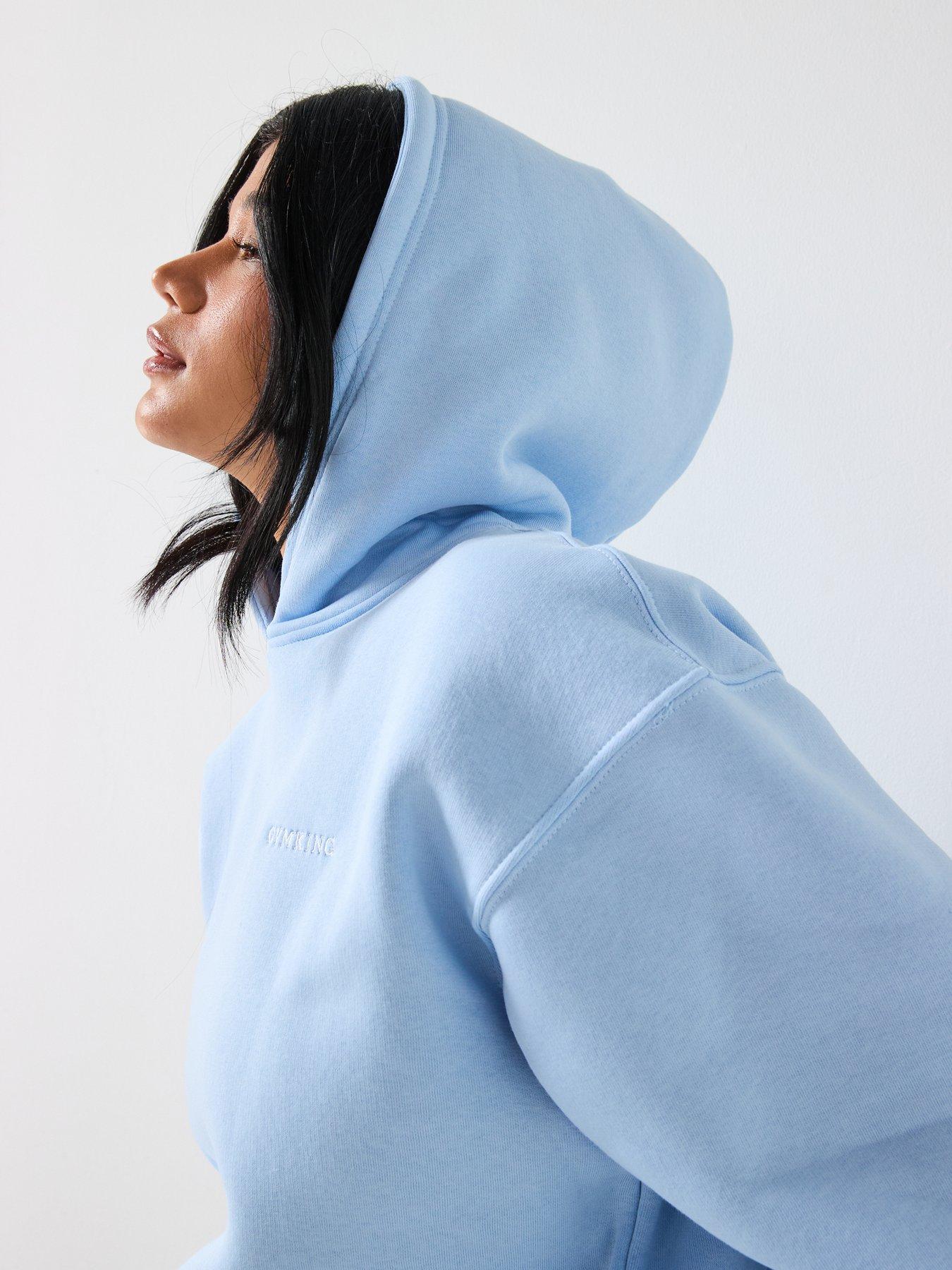  image of gym-king-womens-365-relaxed-fit-hoodie-blue