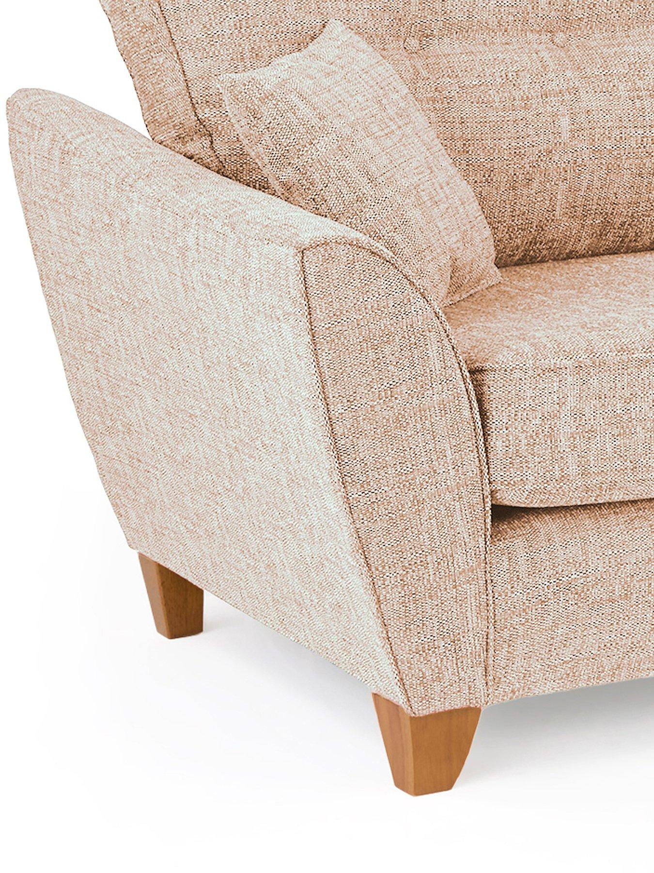 Image 6 of 6 of The Very Collection Halstow 3 Seater Fabric Sofa - Natural - Made to order in the UK