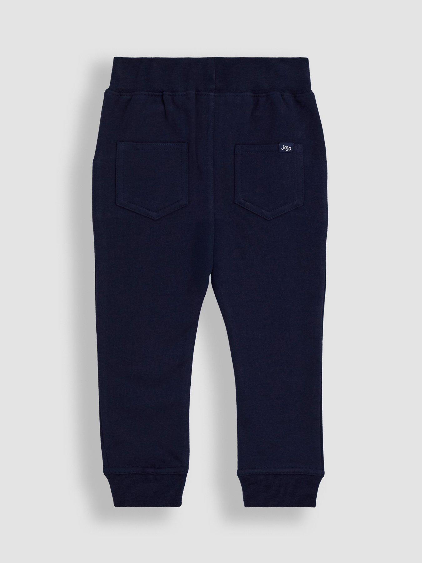 Image 5 of 6 of JoJo Maman Bebe Toddler Boys 2-Piece Tractor Hooded Sweatshirt &amp; Joggers Set - Blue
