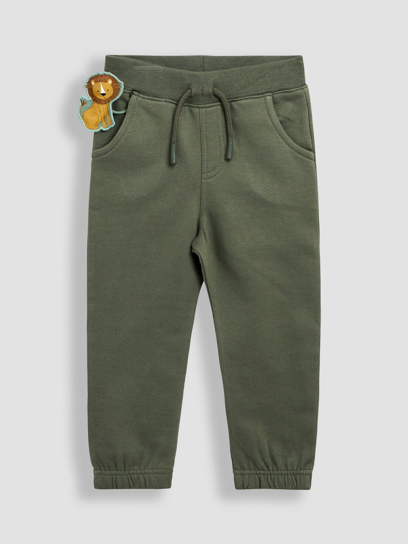 Image 4 of 6 of JoJo Maman Bebe Toddler Boys 2-Piece Safari Jeep Sweatshirt &amp; Joggers Set - Green