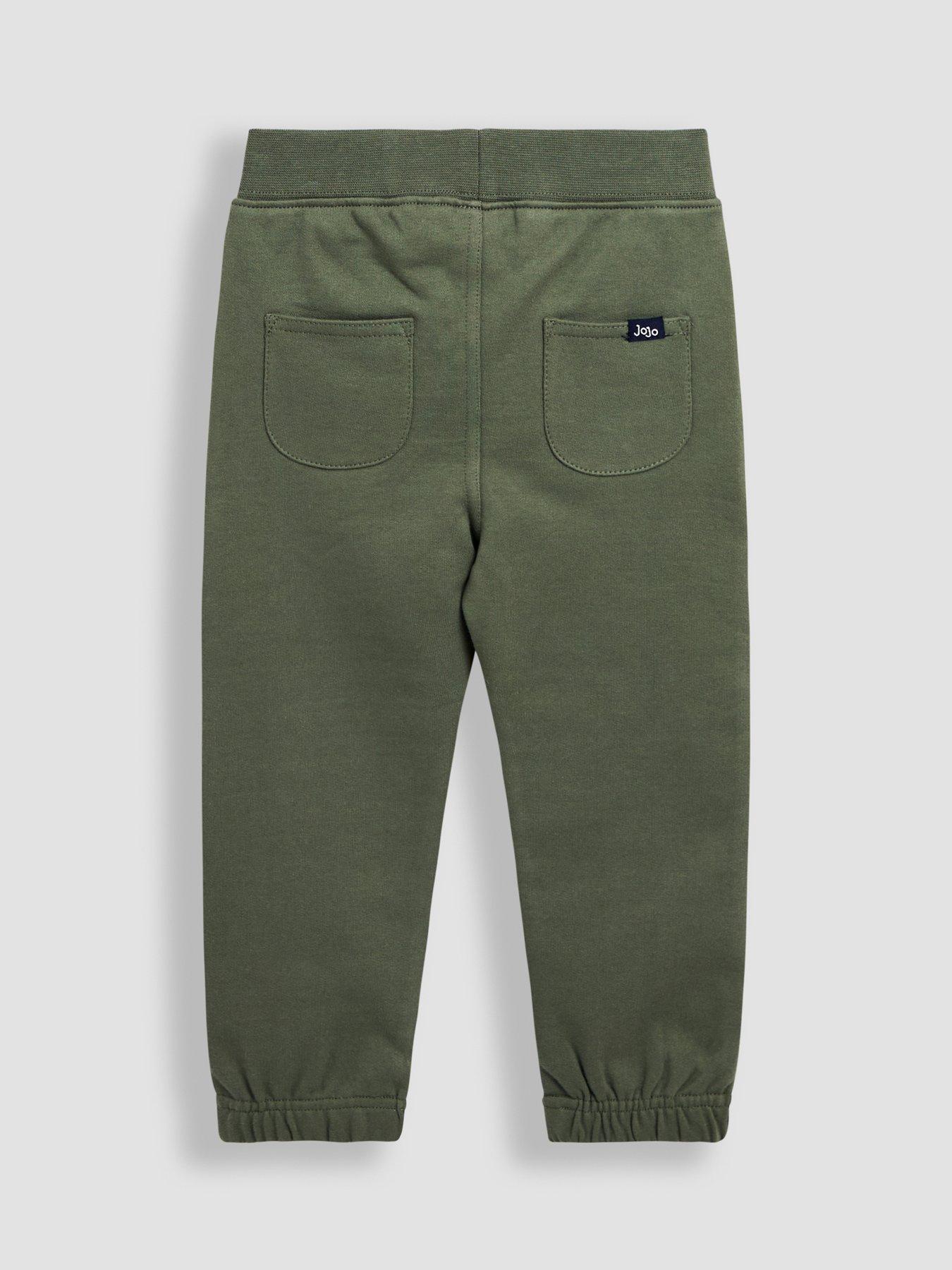 Image 5 of 6 of JoJo Maman Bebe Toddler Boys 2-Piece Safari Jeep Sweatshirt &amp; Joggers Set - Green
