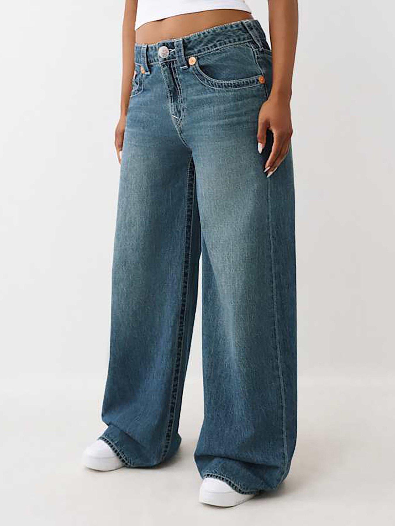  image of true-religion-embroidery-jessie-super-baggy-jeans-dark-wash