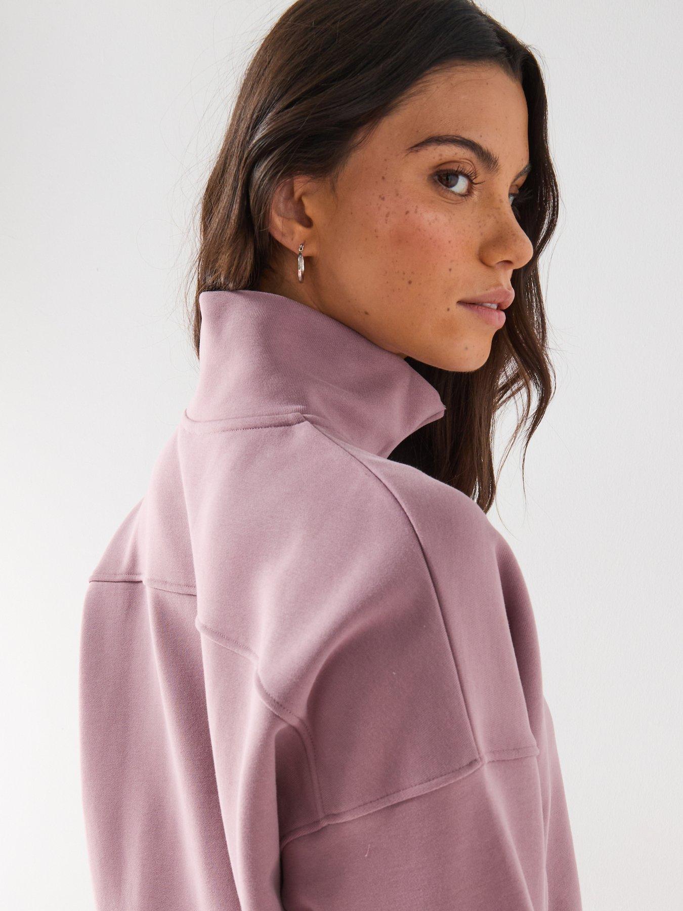  image of gym-king-womens-revive-14-zip-funnel-purple