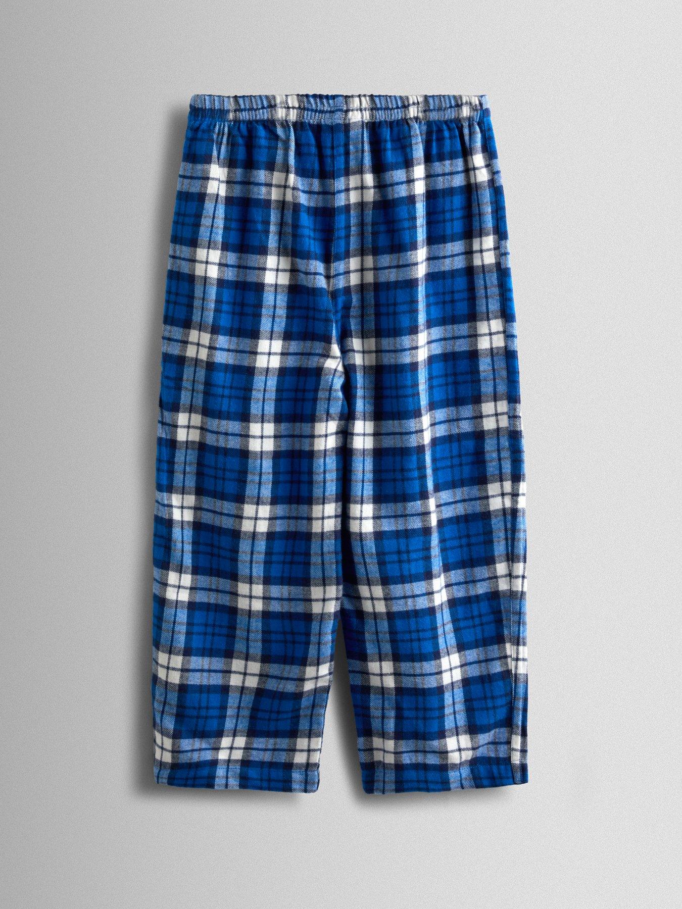  image of jojo-maman-bebe-toddler-boys-tractor-applique-mix-and-match-pyjamas-navy