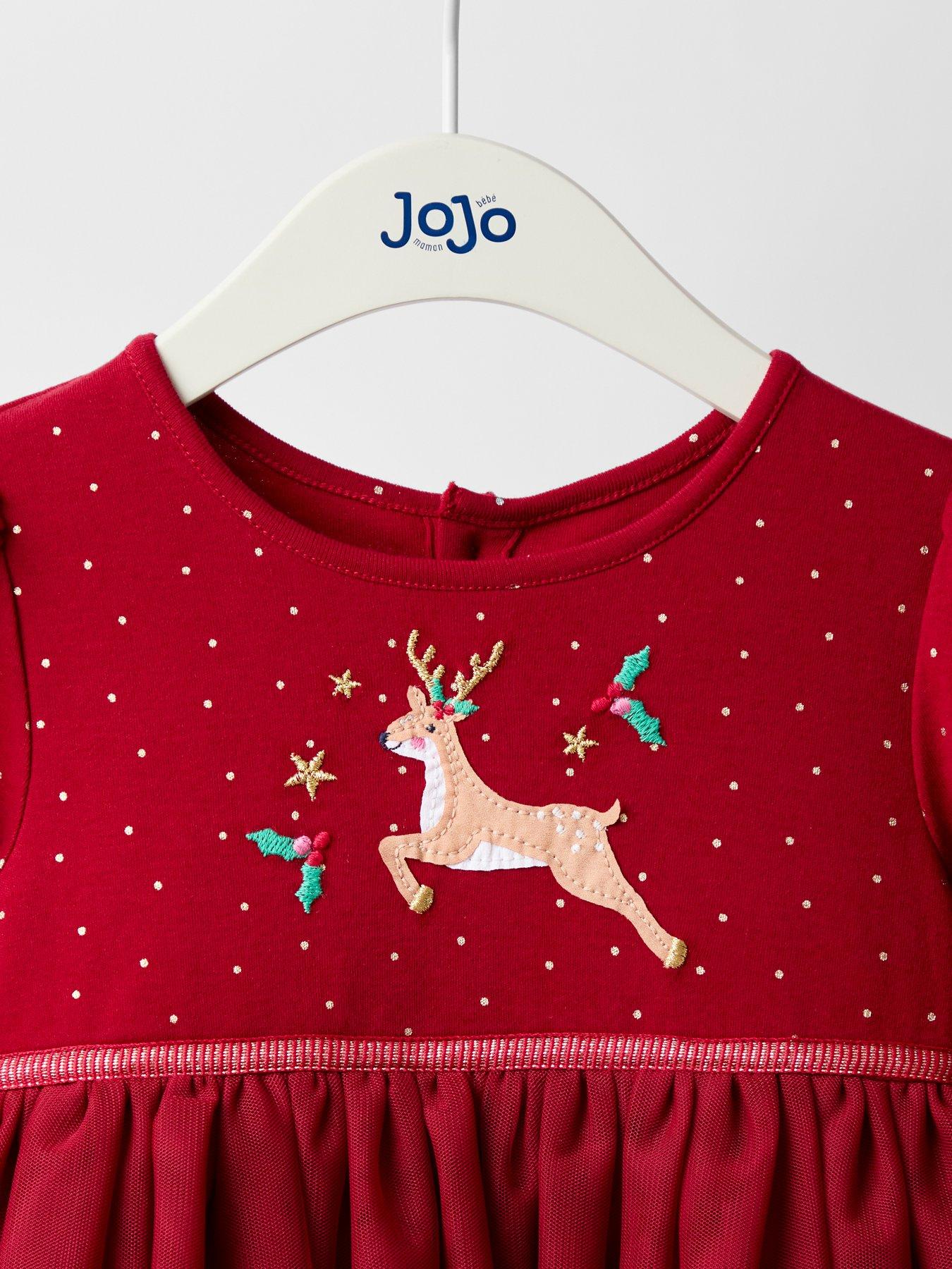  image of jojo-maman-bebe-toddler-girls-christmas-friends-applique-tulle-party-dress-red