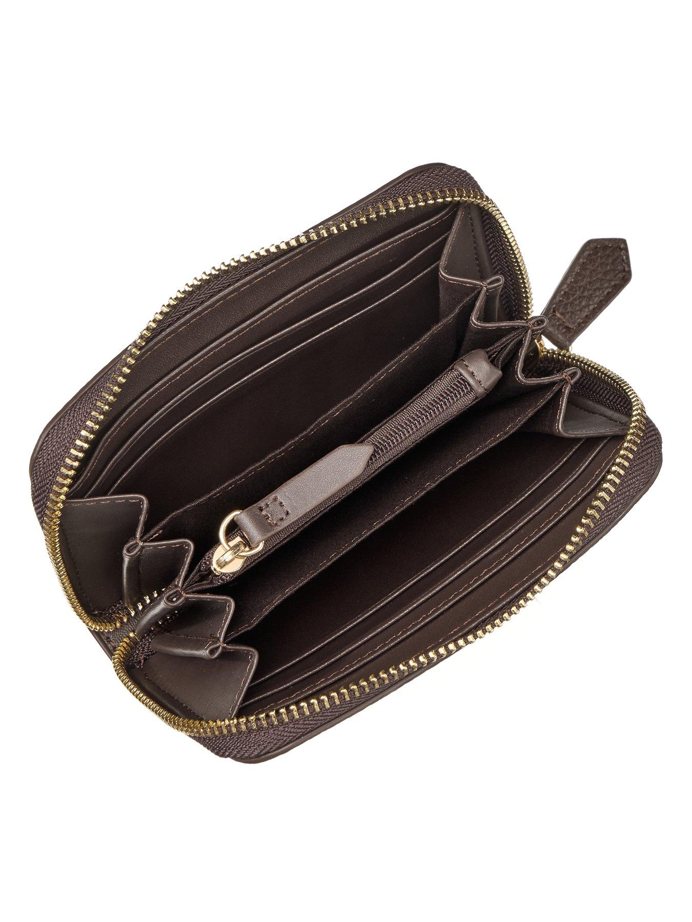  image of valentino-alexia-zip-around-wallet-brown
