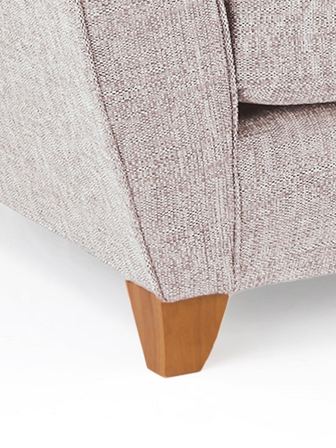 Image 6 of 6 of Very Home Halstow Fabric 3 Seater + 2 Seater Sofa Set (Buy &amp; SAVE!) - Silver -&nbsp;Made to order in the UK