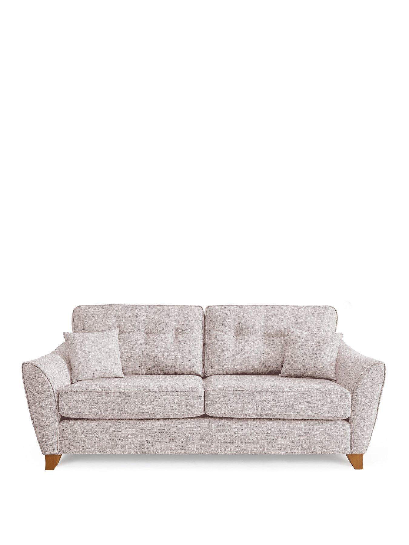 Image 2 of 6 of The Very Collection Halstow 3 Seater Fabric Sofa - Silver - Made to order in the UK